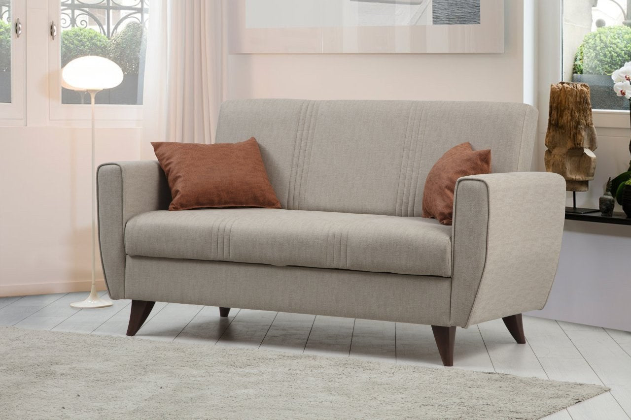 Zaden - Beige in Beige präsentiert im Onlineshop von KAQTU Design AG. Bettsofa ist von Atelier Del Sofa