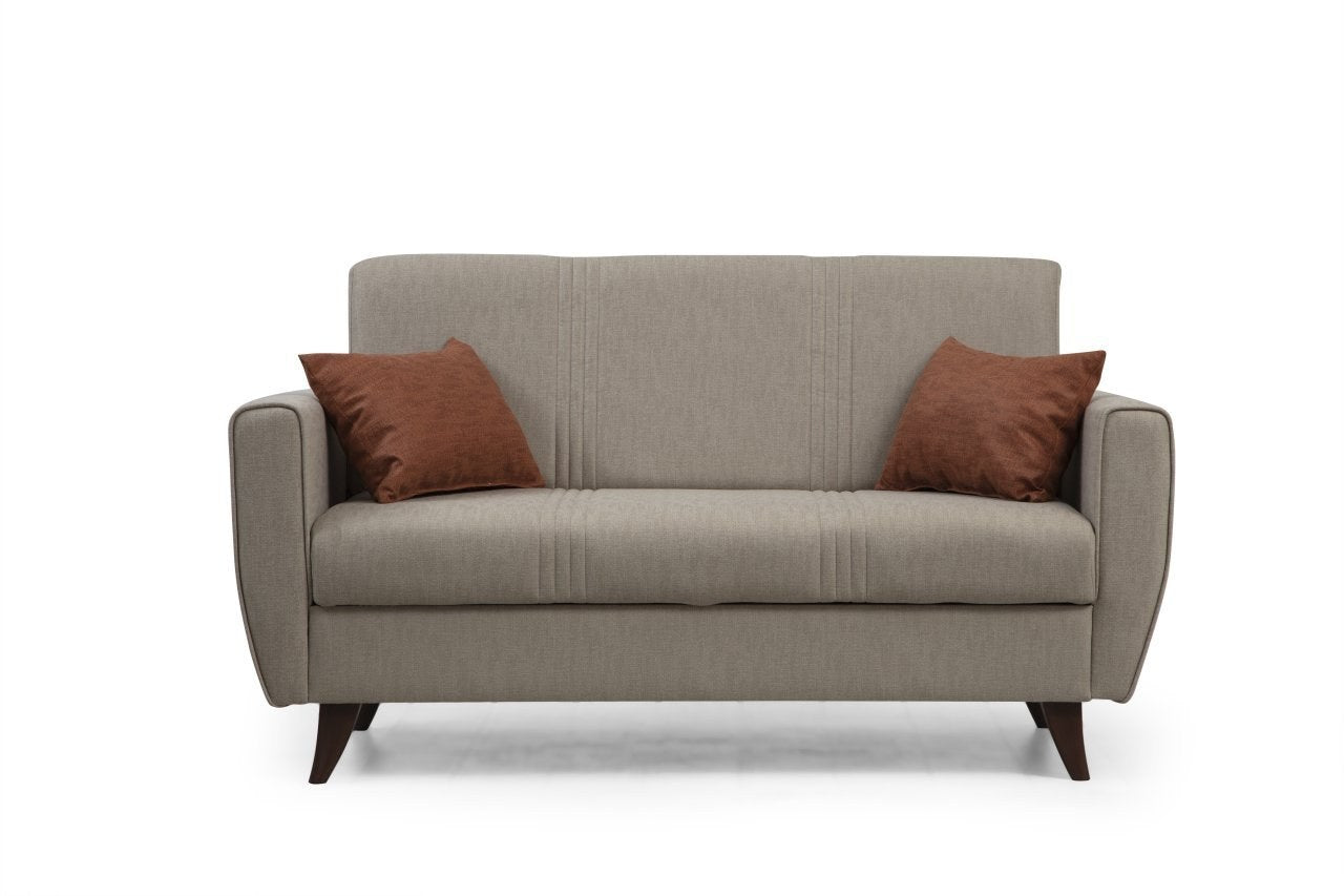 Zaden - Beige in Beige präsentiert im Onlineshop von KAQTU Design AG. Bettsofa ist von Atelier Del Sofa