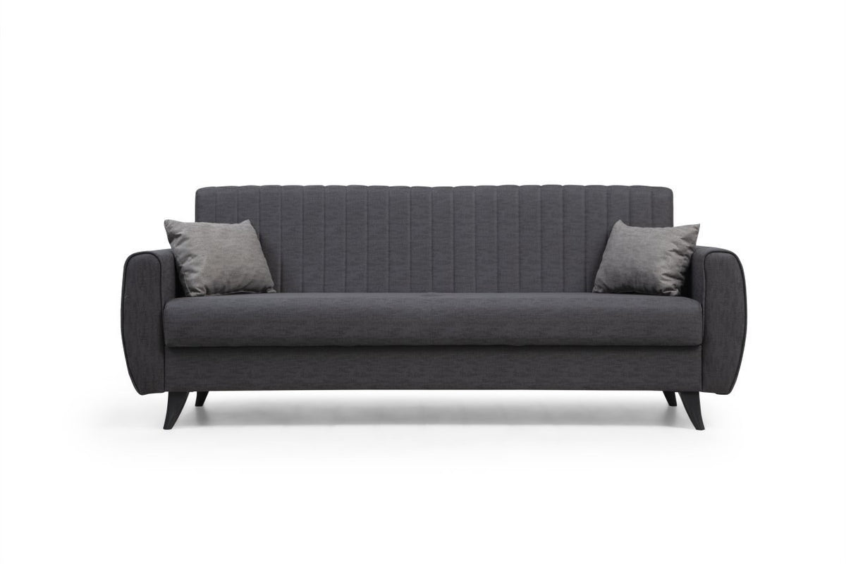 Alkon Bettsofa - Dunkelgrau in Dunkelgrau präsentiert im Onlineshop von KAQTU Design AG. Bettsofa ist von Atelier Del Sofa