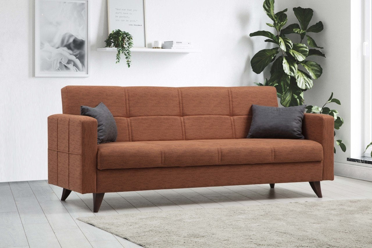 Polya - Tile Red in Fliese Rot präsentiert im Onlineshop von KAQTU Design AG. Bettsofa ist von Atelier Del Sofa
