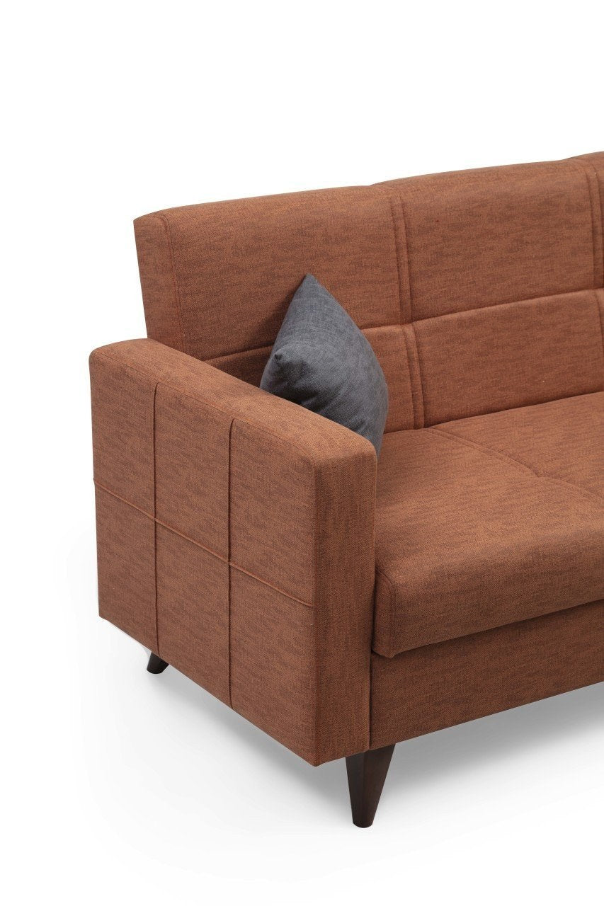 Polya - Tile Red in Fliese Rot präsentiert im Onlineshop von KAQTU Design AG. Bettsofa ist von Atelier Del Sofa
