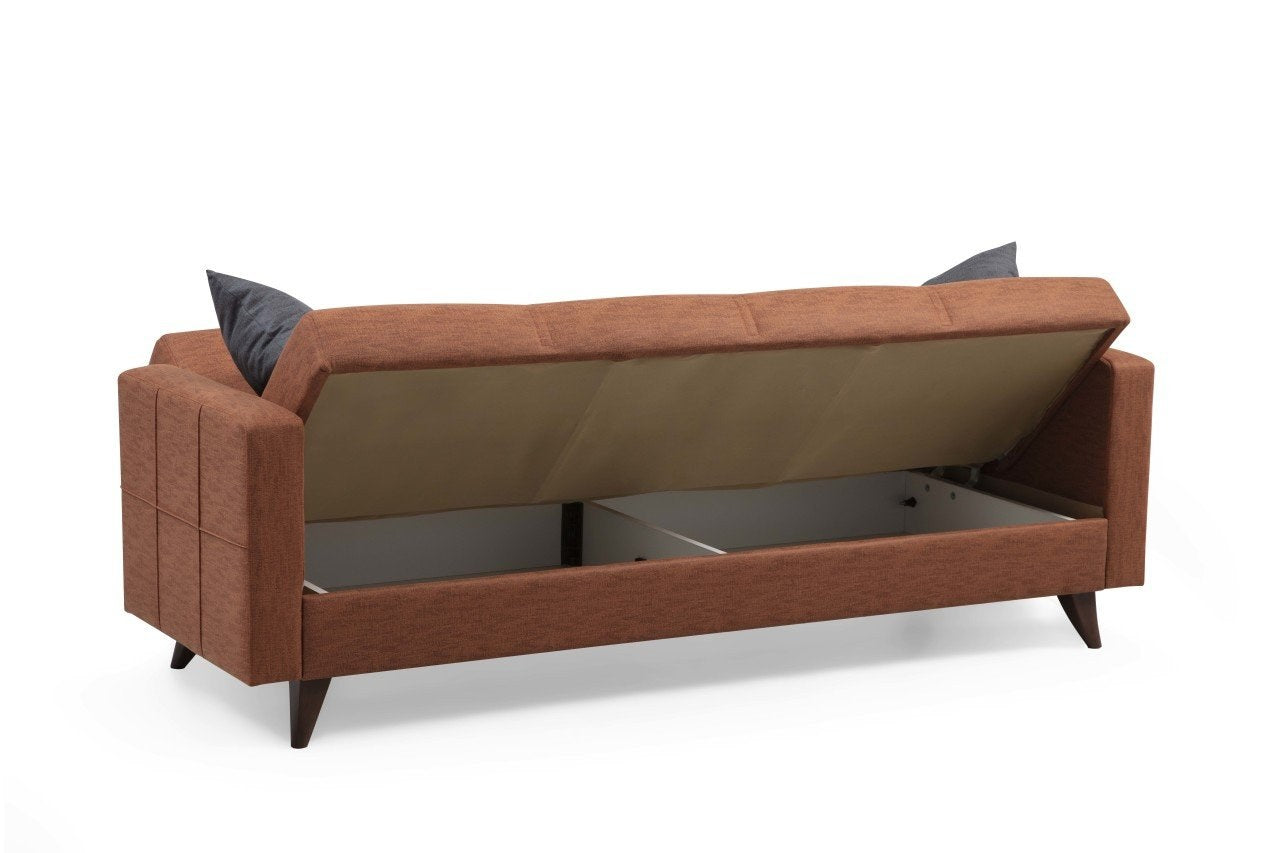 Polya - Tile Red in Fliese Rot präsentiert im Onlineshop von KAQTU Design AG. Bettsofa ist von Atelier Del Sofa