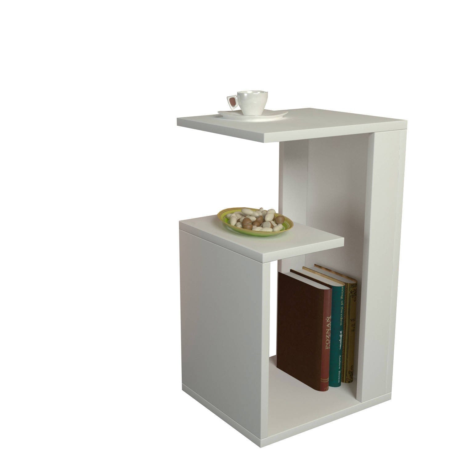 Sister - White in Weiss präsentiert im Onlineshop von KAQTU Design AG. Beistelltisch ist von Hanah Home