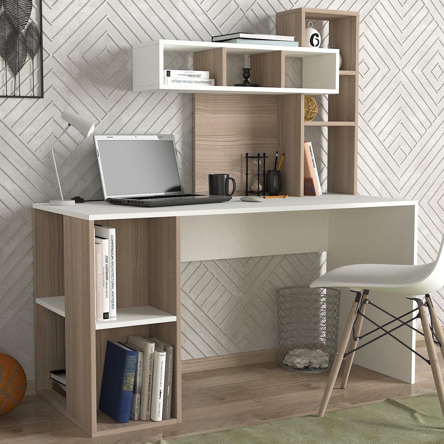 Coral - White, Cordoba in Weiss
 Cordoba präsentiert im Onlineshop von KAQTU Design AG. Schreibtisch ist von Hanah Home