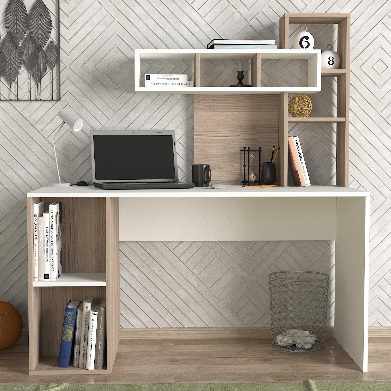 Coral - White, Cordoba in Weiss
 Cordoba präsentiert im Onlineshop von KAQTU Design AG. Schreibtisch ist von Hanah Home