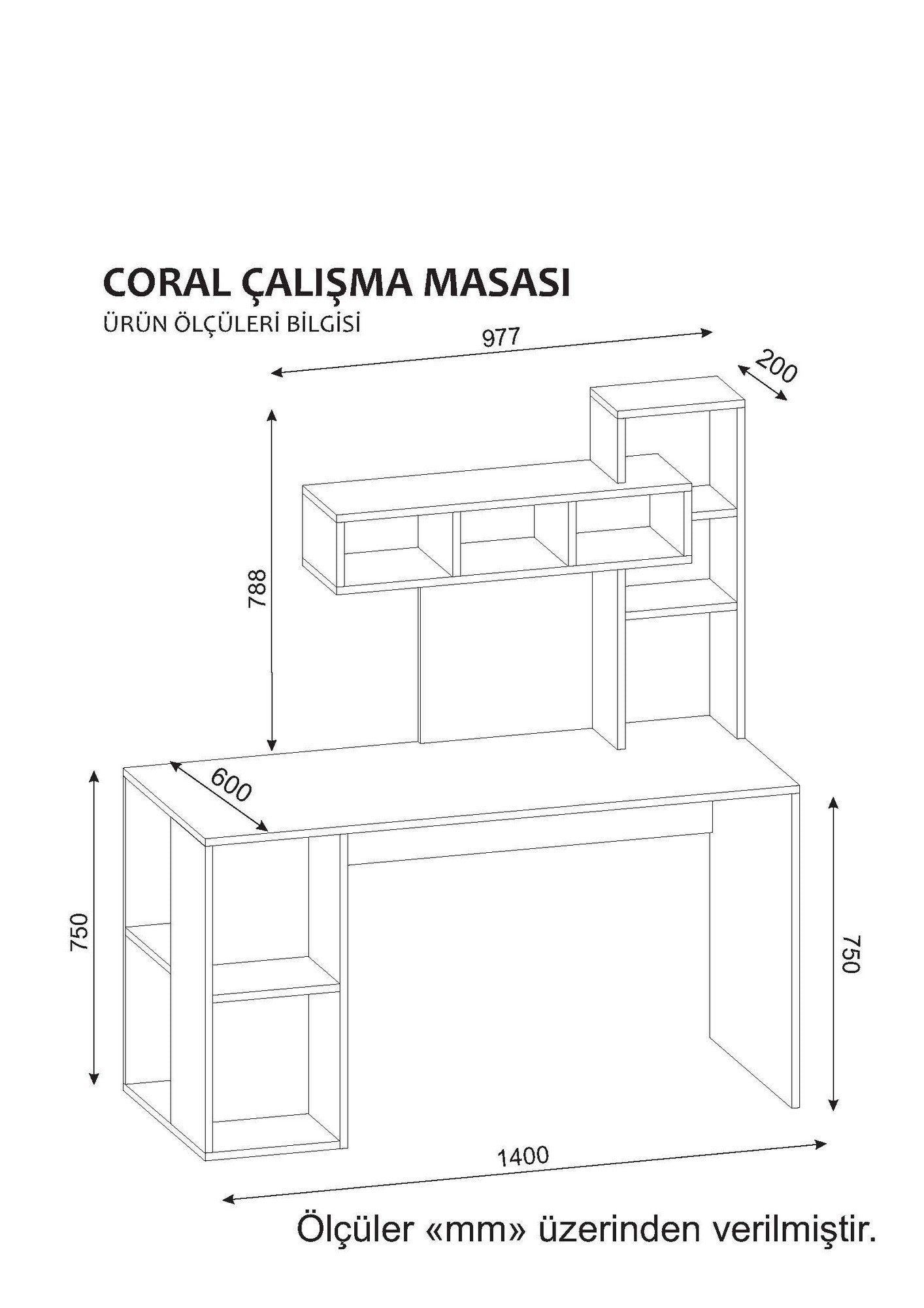 Coral - White, Cordoba in Weiss
 Cordoba präsentiert im Onlineshop von KAQTU Design AG. Schreibtisch ist von Hanah Home