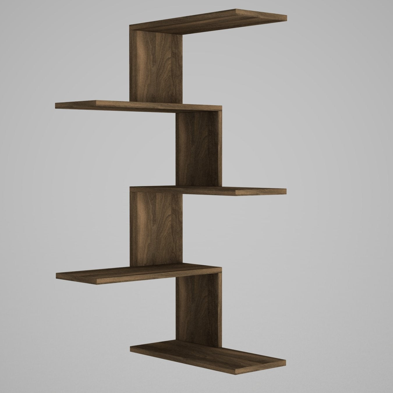 Caniko - Walnut in Walnuss präsentiert im Onlineshop von KAQTU Design AG. Wandregal ist von Hanah Home