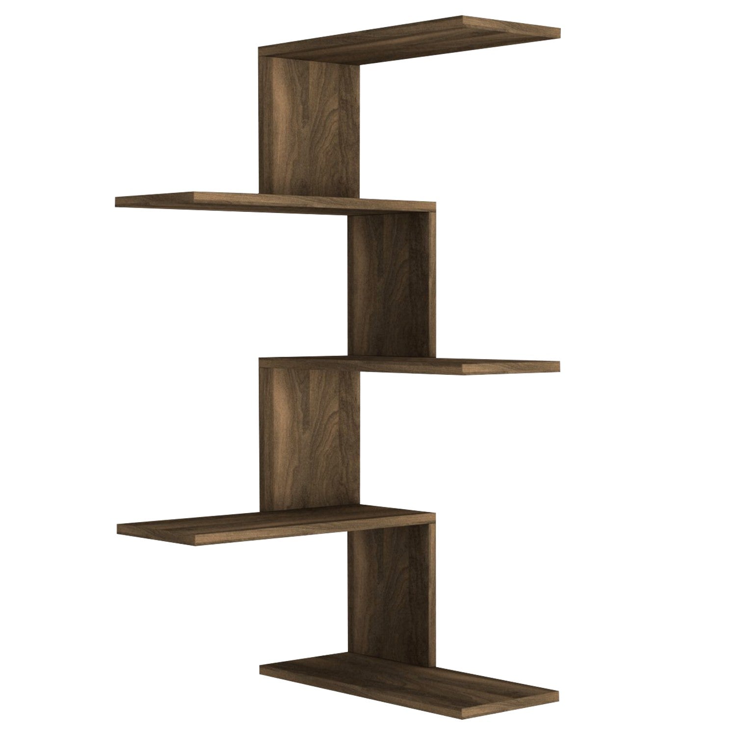 Caniko - Walnut in Walnuss präsentiert im Onlineshop von KAQTU Design AG. Wandregal ist von Hanah Home