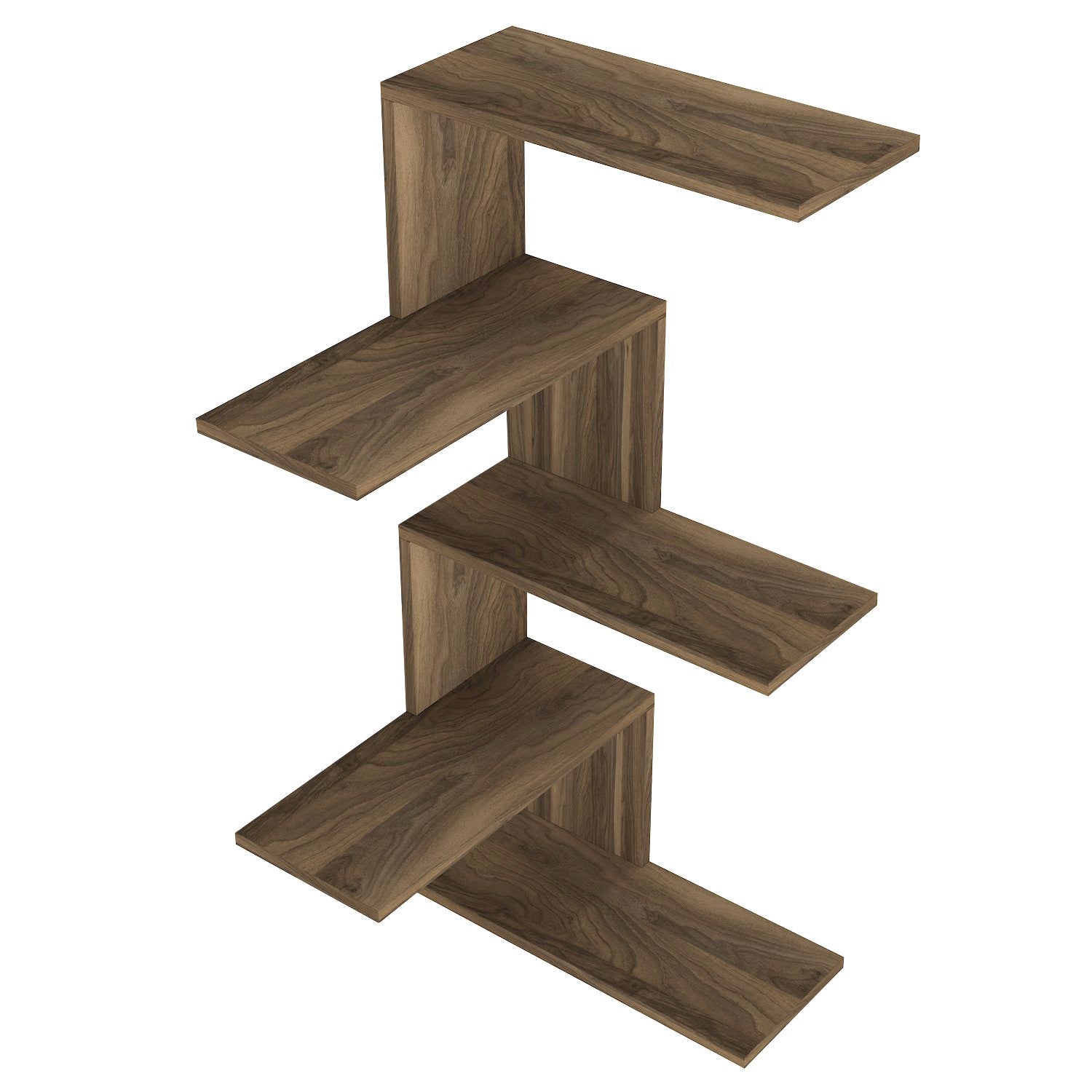 Caniko - Walnut in Walnuss präsentiert im Onlineshop von KAQTU Design AG. Wandregal ist von Hanah Home