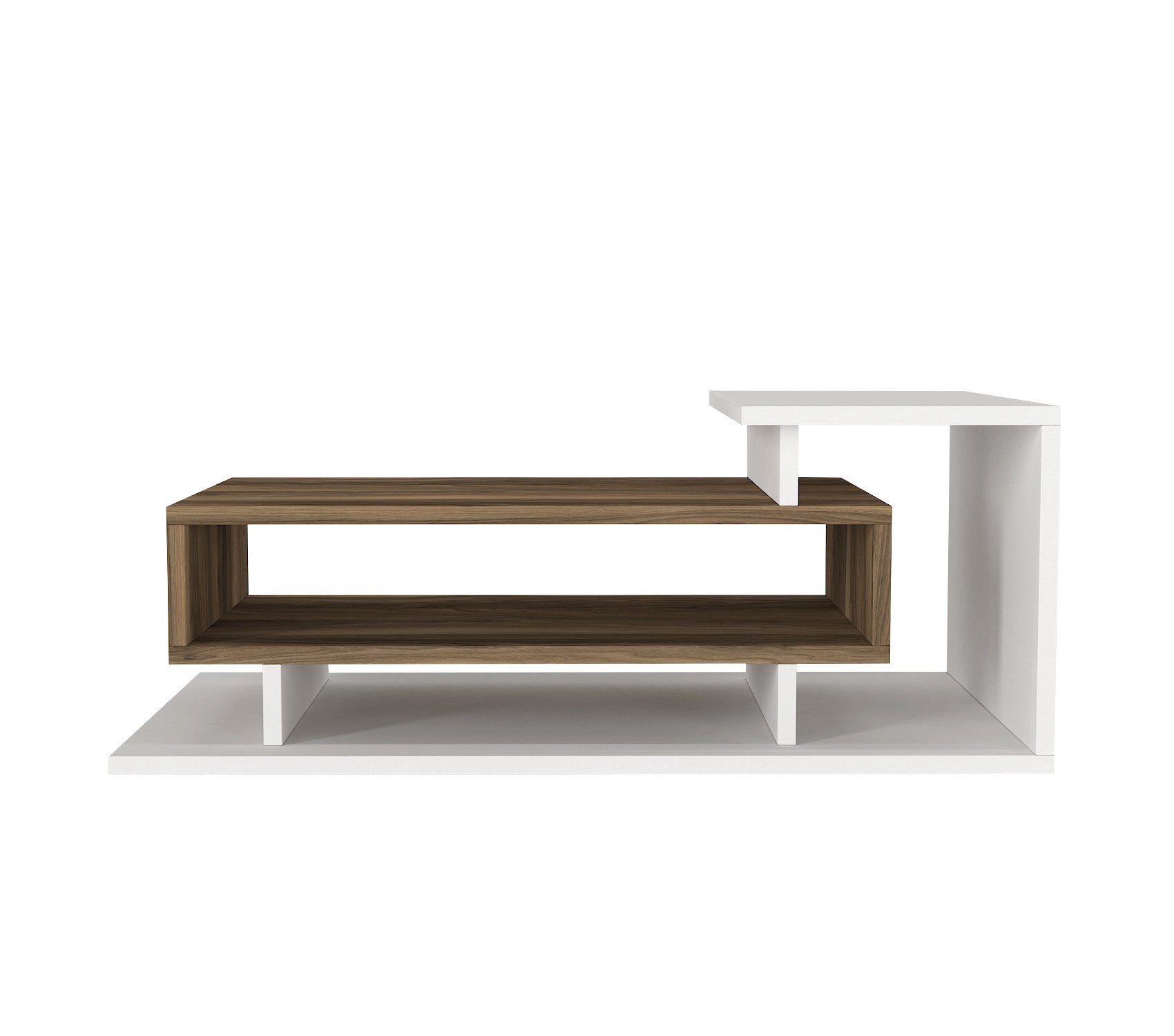Spring - White, Walnut in Weisser Walnuss präsentiert im Onlineshop von KAQTU Design AG. Beistelltisch ist von Hanah Home