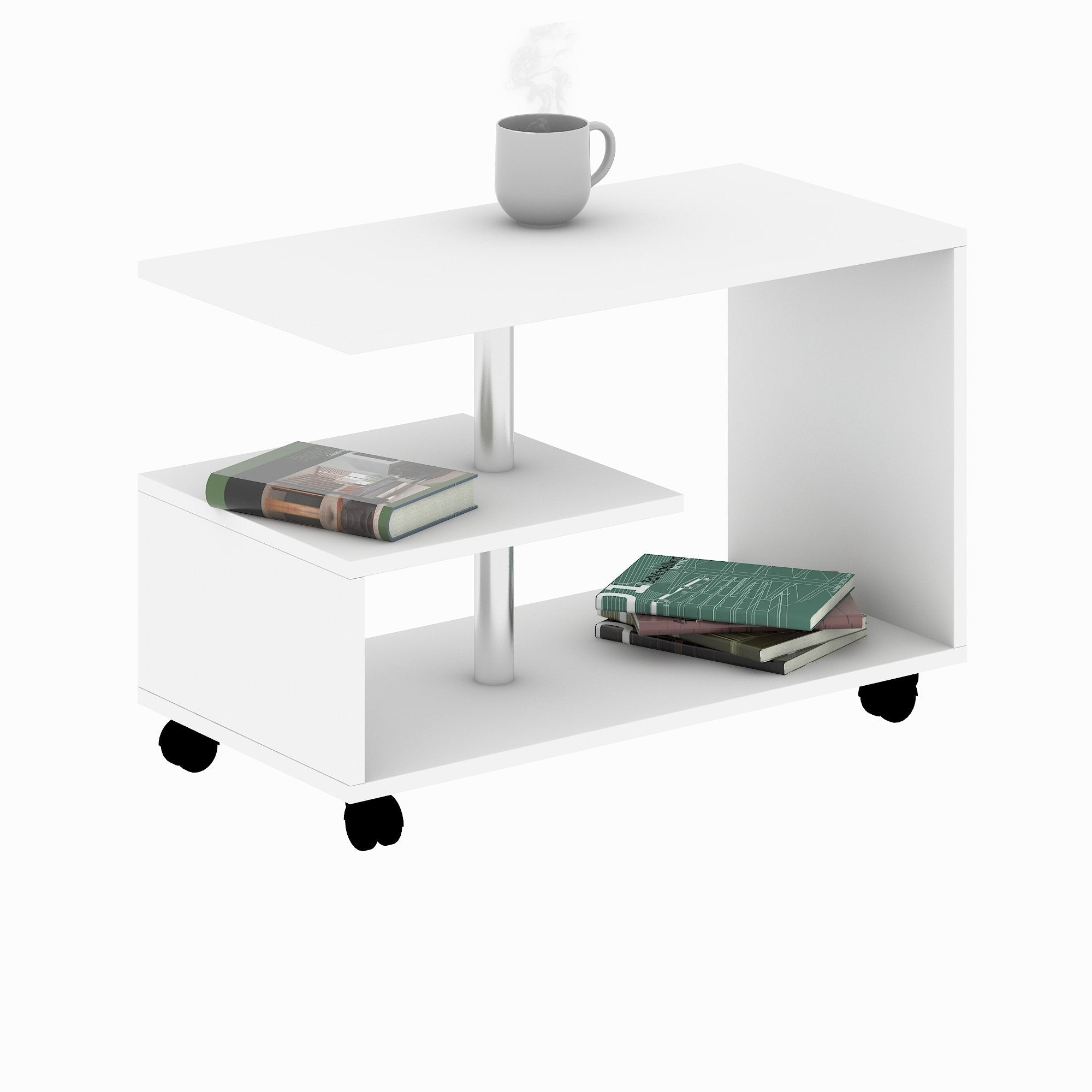 Karanfil - White in Weiss präsentiert im Onlineshop von KAQTU Design AG. Beistelltisch ist von Hanah Home