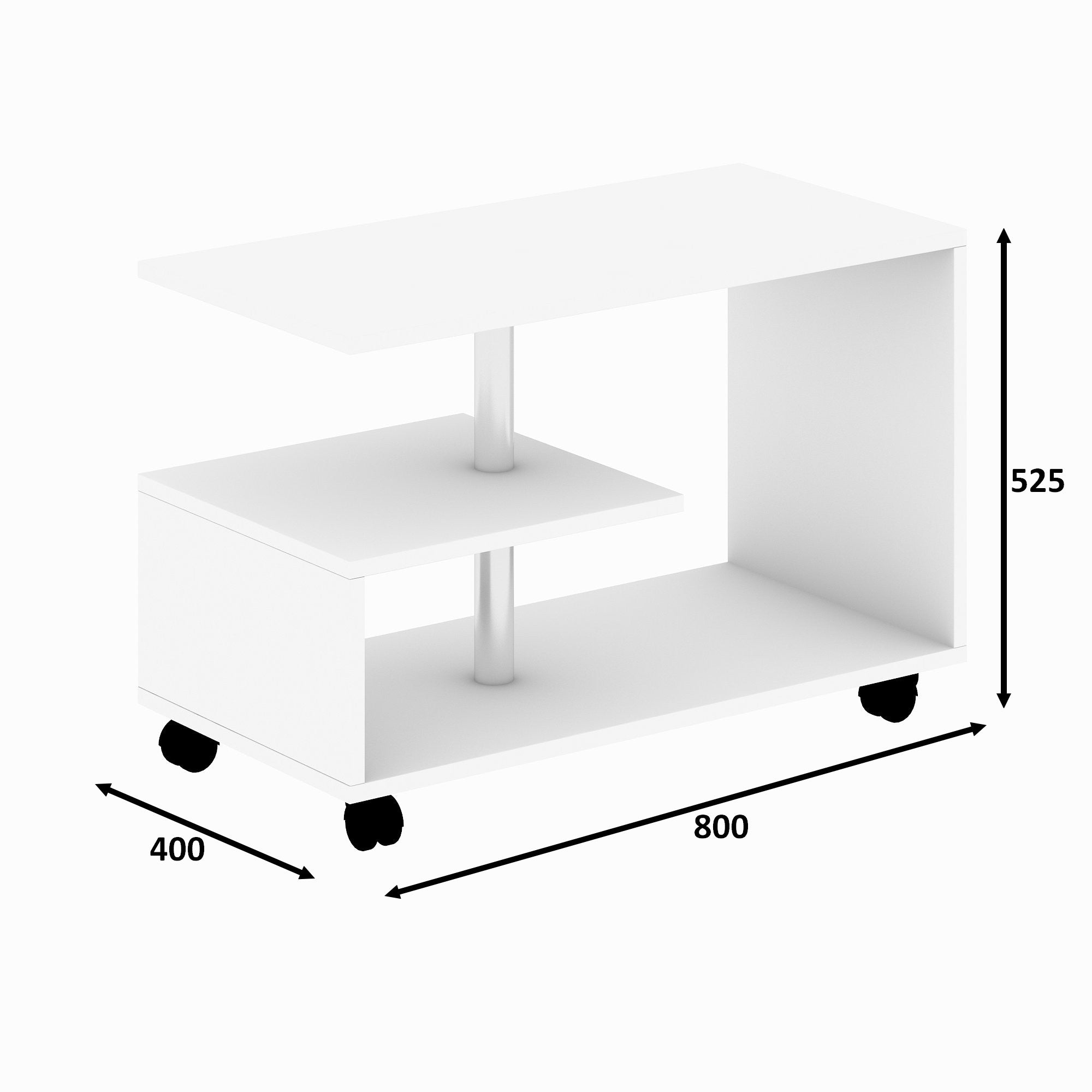 Karanfil - White in Weiss präsentiert im Onlineshop von KAQTU Design AG. Beistelltisch ist von Hanah Home
