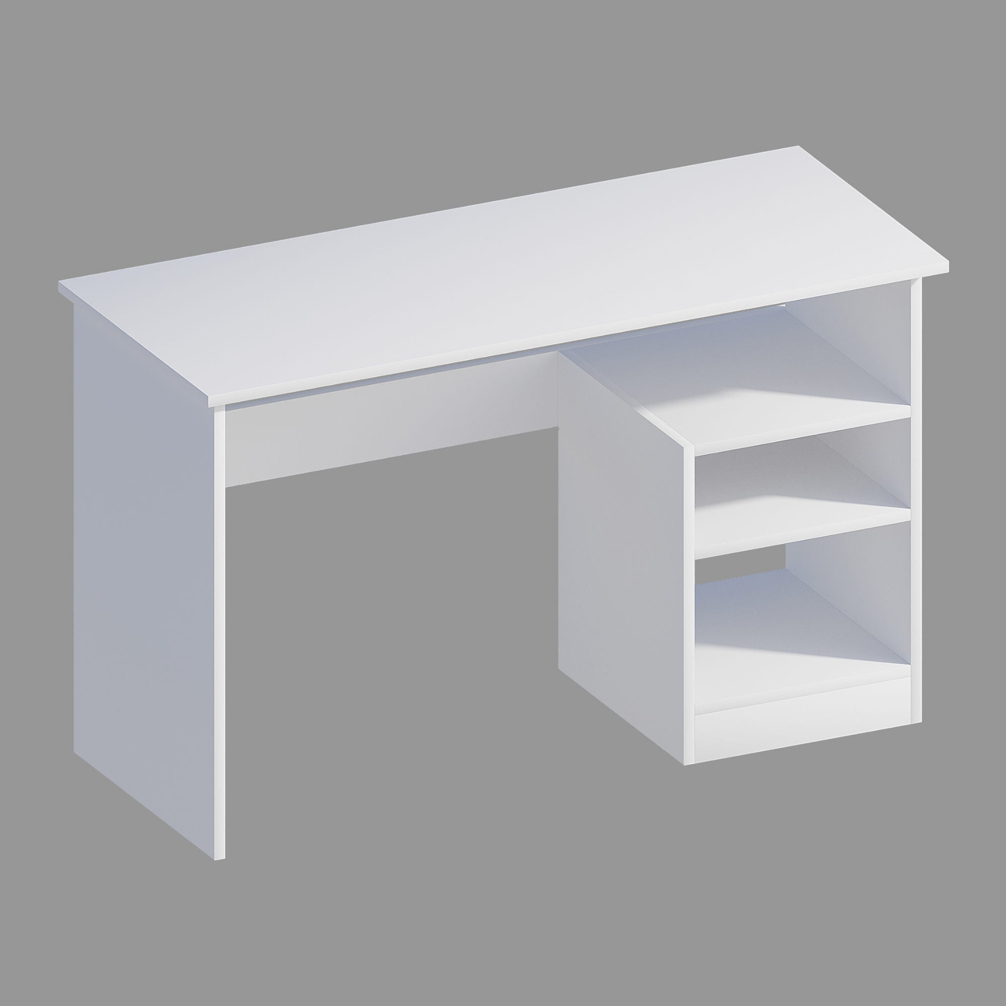 Bahar - White in Weiss präsentiert im Onlineshop von KAQTU Design AG. Schreibtisch ist von Hanah Home