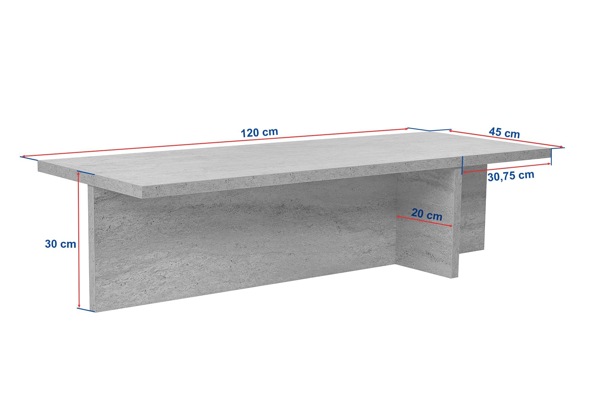 Harbor - Travertine in Travertin präsentiert im Onlineshop von KAQTU Design AG. Beistelltisch ist von Nordure