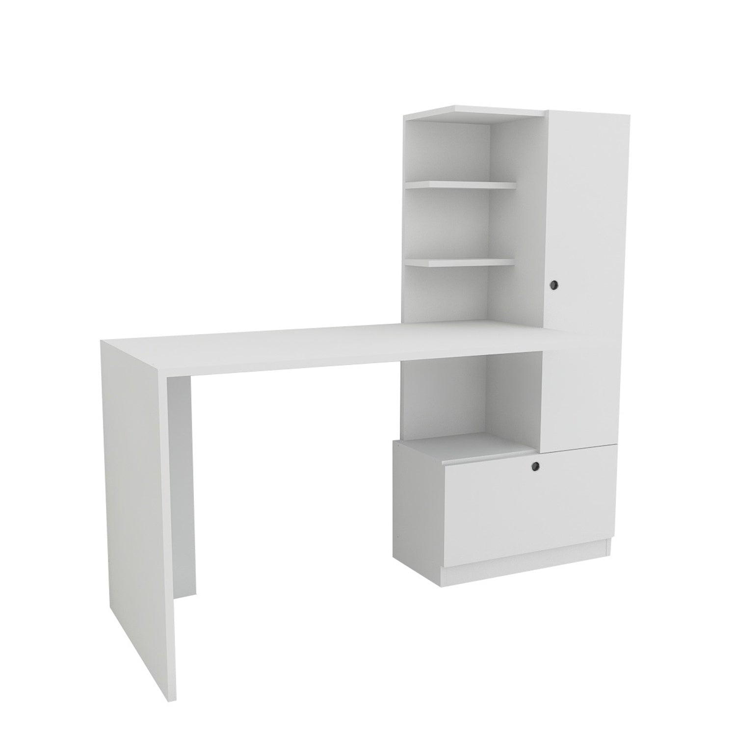 Merinos - White in Weiss präsentiert im Onlineshop von KAQTU Design AG. Schreibtisch ist von Hanah Home