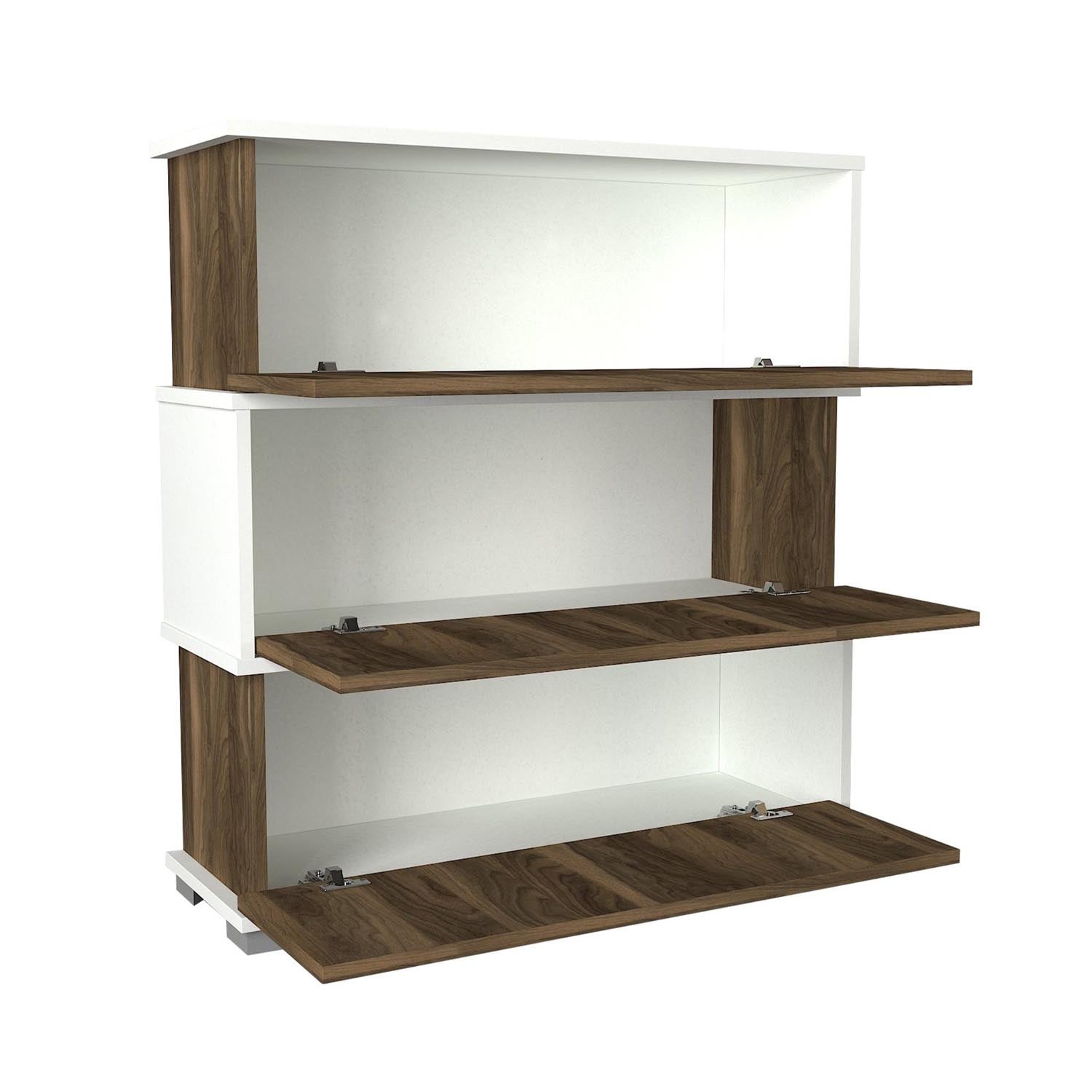 Napolyon - White, Walnut in Weisser Walnuss präsentiert im Onlineshop von KAQTU Design AG. Schuhschrank ist von Hanah Home
