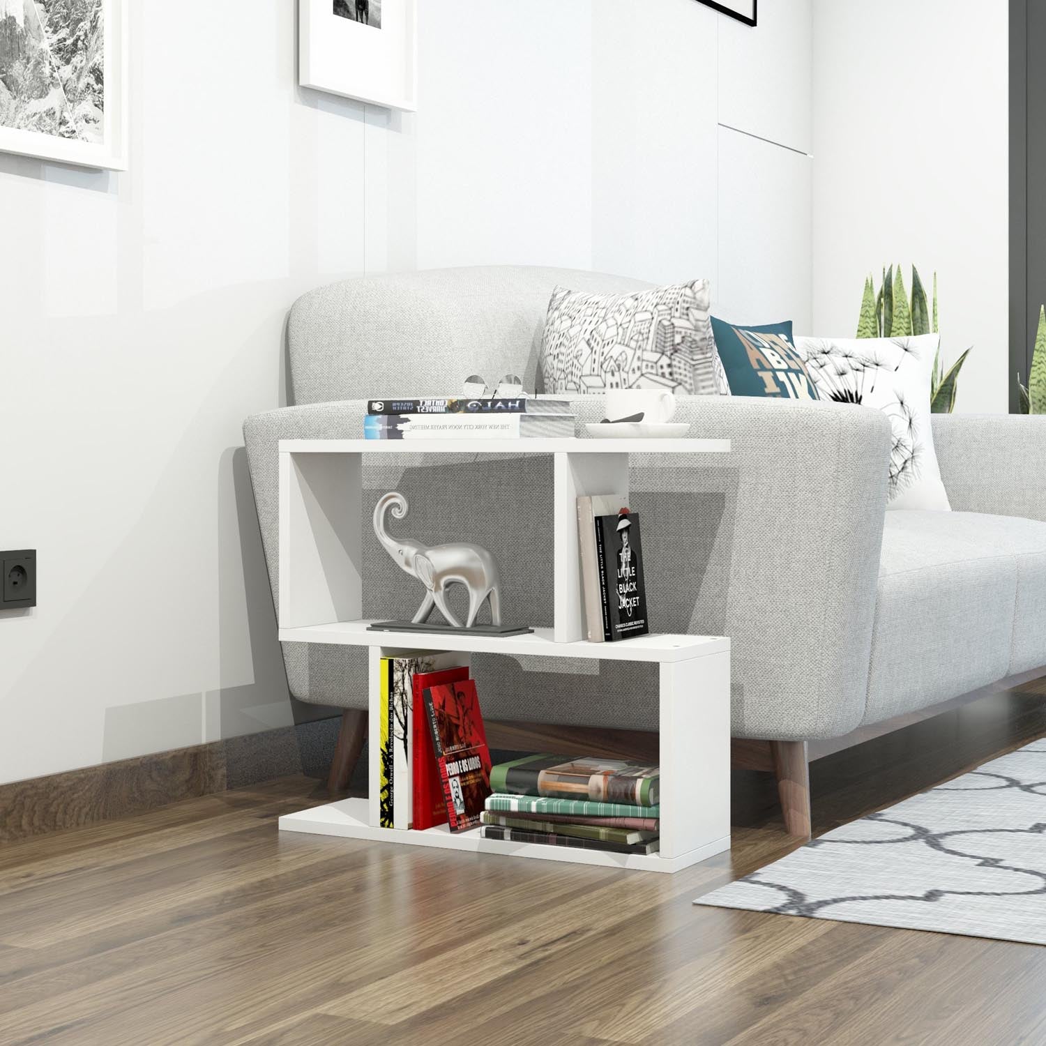 Lale - White in Weiss präsentiert im Onlineshop von KAQTU Design AG. Beistelltisch ist von Hanah Home