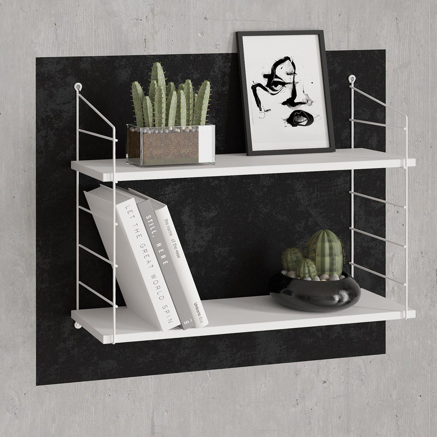 Armoni 2'li - Shiny White in Weiss präsentiert im Onlineshop von KAQTU Design AG. Wandregal ist von Hanah Home