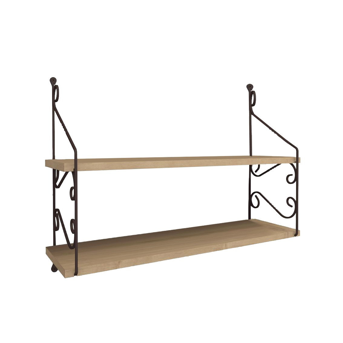 Seramoni 2'li - Oak in Eiche präsentiert im Onlineshop von KAQTU Design AG. Wandregal ist von Hanah Home