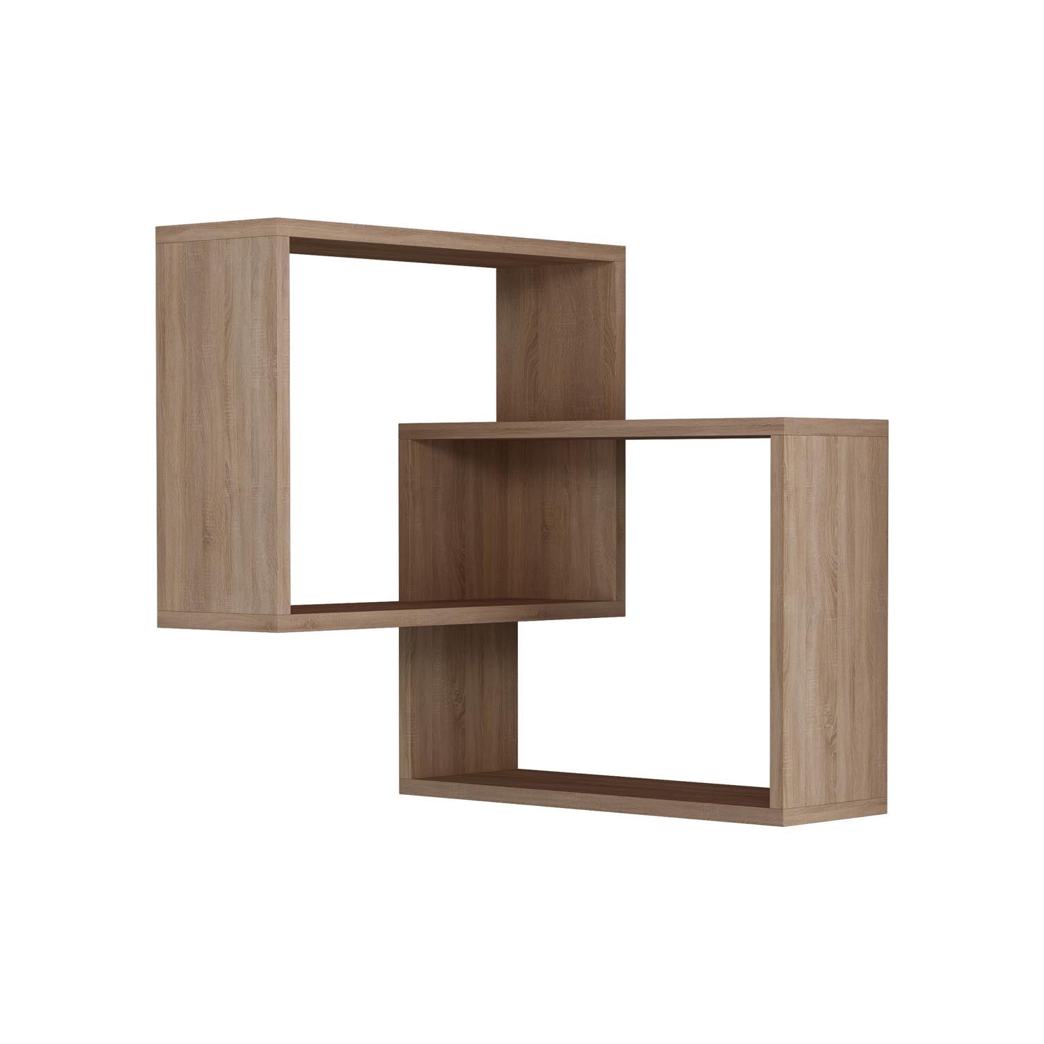 Ring - Sonoma Oak in Sonoma Eiche präsentiert im Onlineshop von KAQTU Design AG. Wandregal ist von Hanah Home