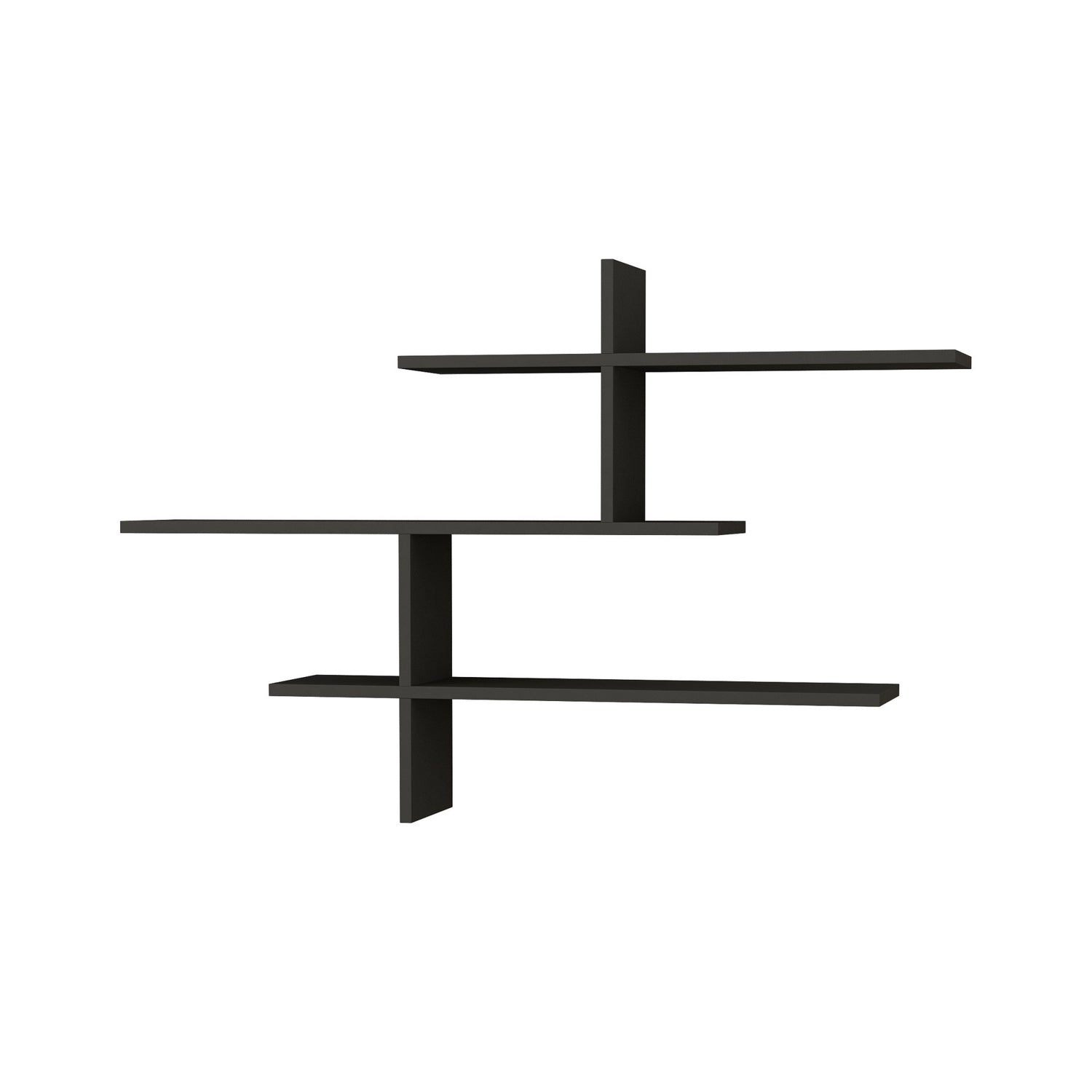Leo - Anthracite in Anthrazit präsentiert im Onlineshop von KAQTU Design AG. Wandregal ist von Hanah Home