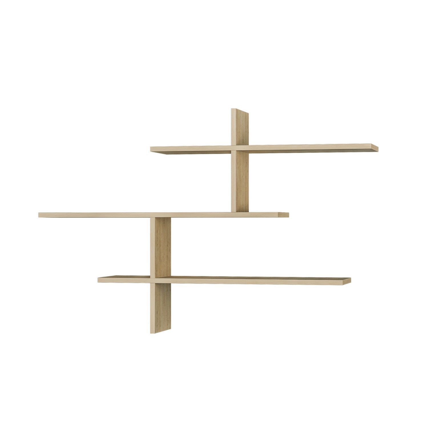 Leo - Oak in Eiche präsentiert im Onlineshop von KAQTU Design AG. Wandregal ist von Hanah Home