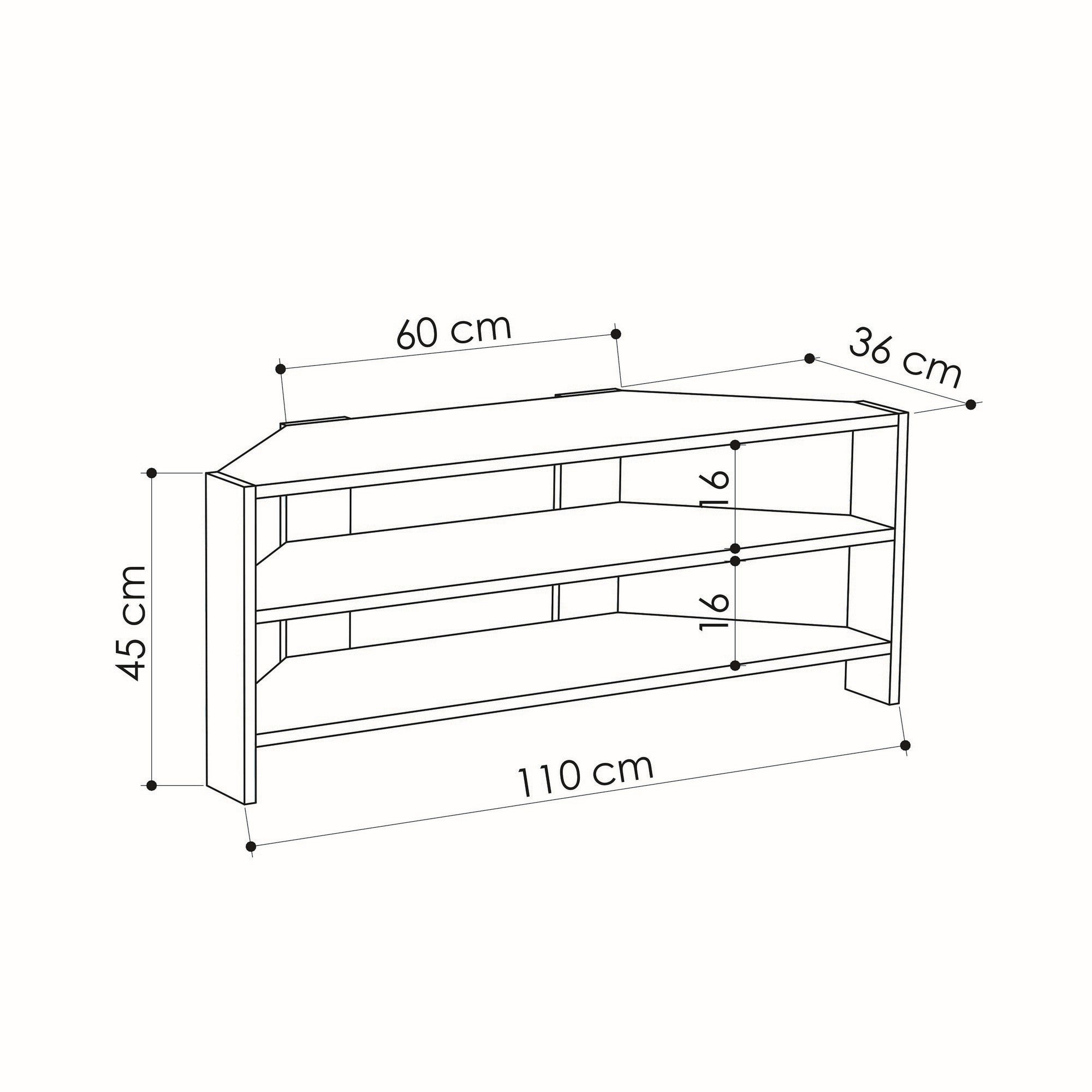 Thales Corner - White in Weiss präsentiert im Onlineshop von KAQTU Design AG. Sideboard ist von Hanah Home