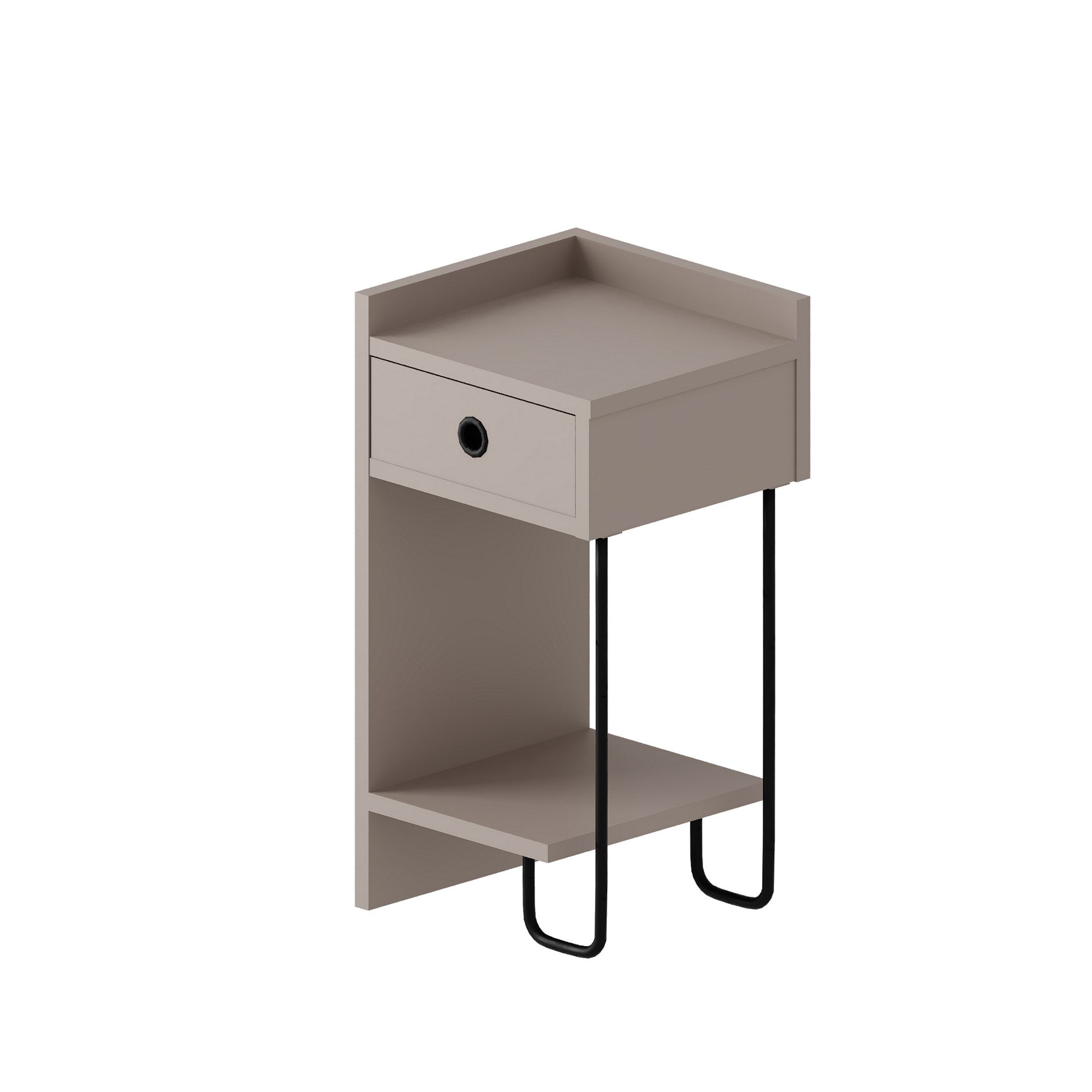 Sirius Left - Mocha in Helles Mocha präsentiert im Onlineshop von KAQTU Design AG. Nachttisch ist von Hanah Home