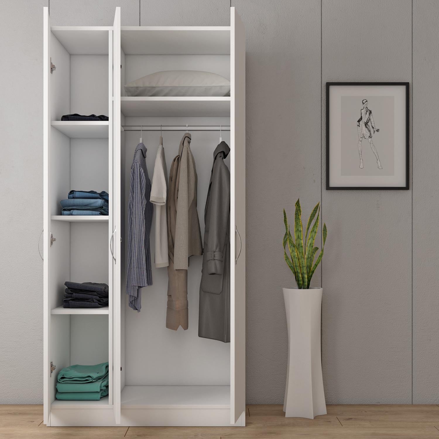 FRN-12023 in Weiss präsentiert im Onlineshop von KAQTU Design AG. Garderobe ist von Hanah Home