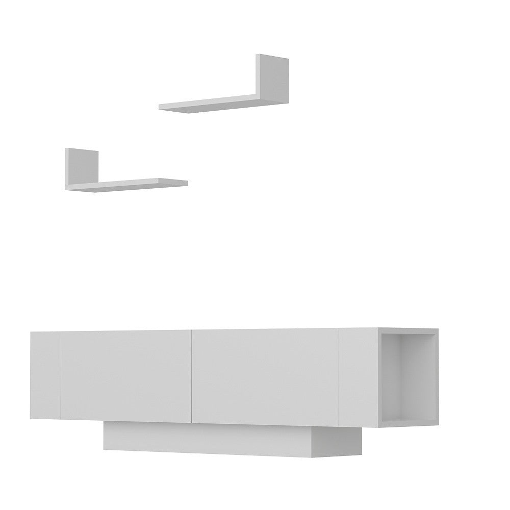 Ekol - White in Weiss präsentiert im Onlineshop von KAQTU Design AG. TV-Möbel ist von Hanah Home