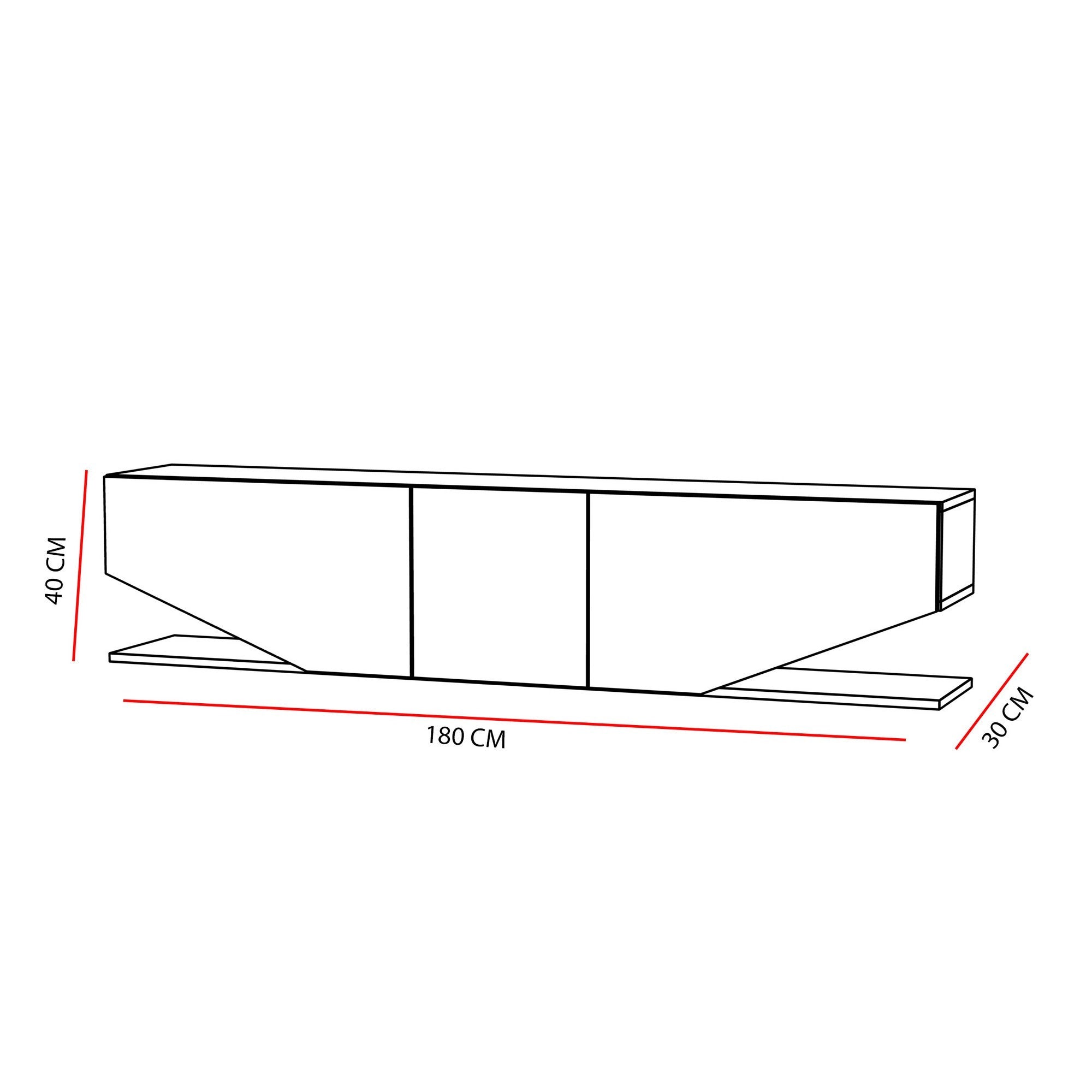 Inci - White in Weiss präsentiert im Onlineshop von KAQTU Design AG. Sideboard ist von Hanah Home