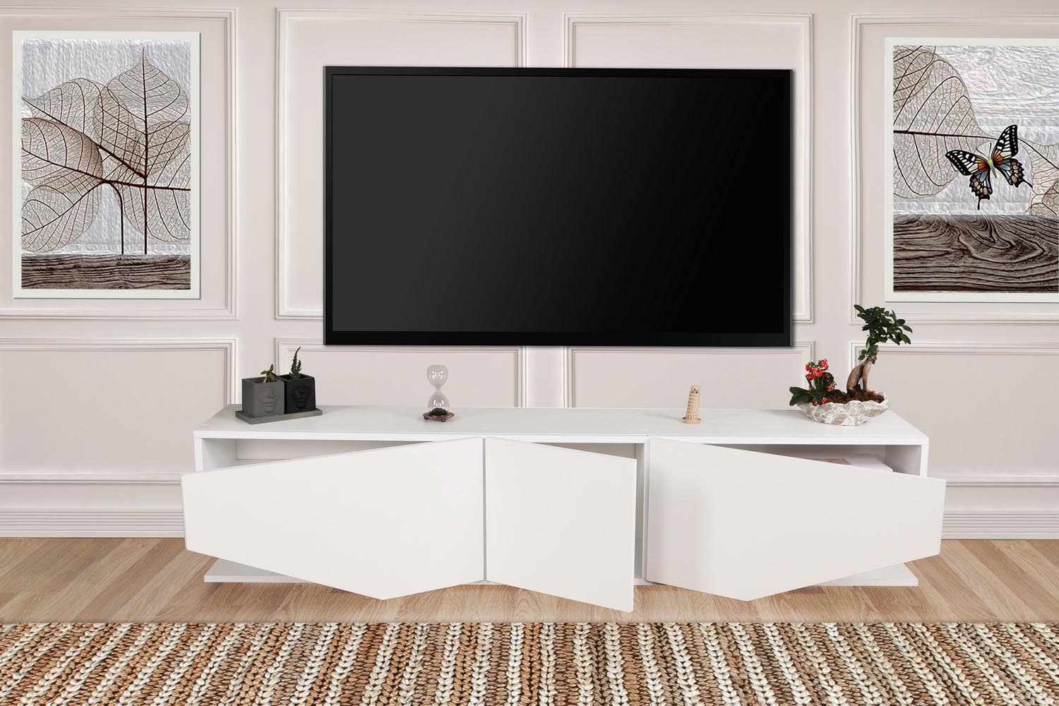 Inci - White in Weiss präsentiert im Onlineshop von KAQTU Design AG. Sideboard ist von Hanah Home