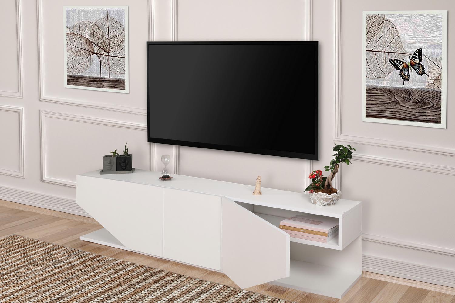 Inci - White in Weiss präsentiert im Onlineshop von KAQTU Design AG. Sideboard ist von Hanah Home