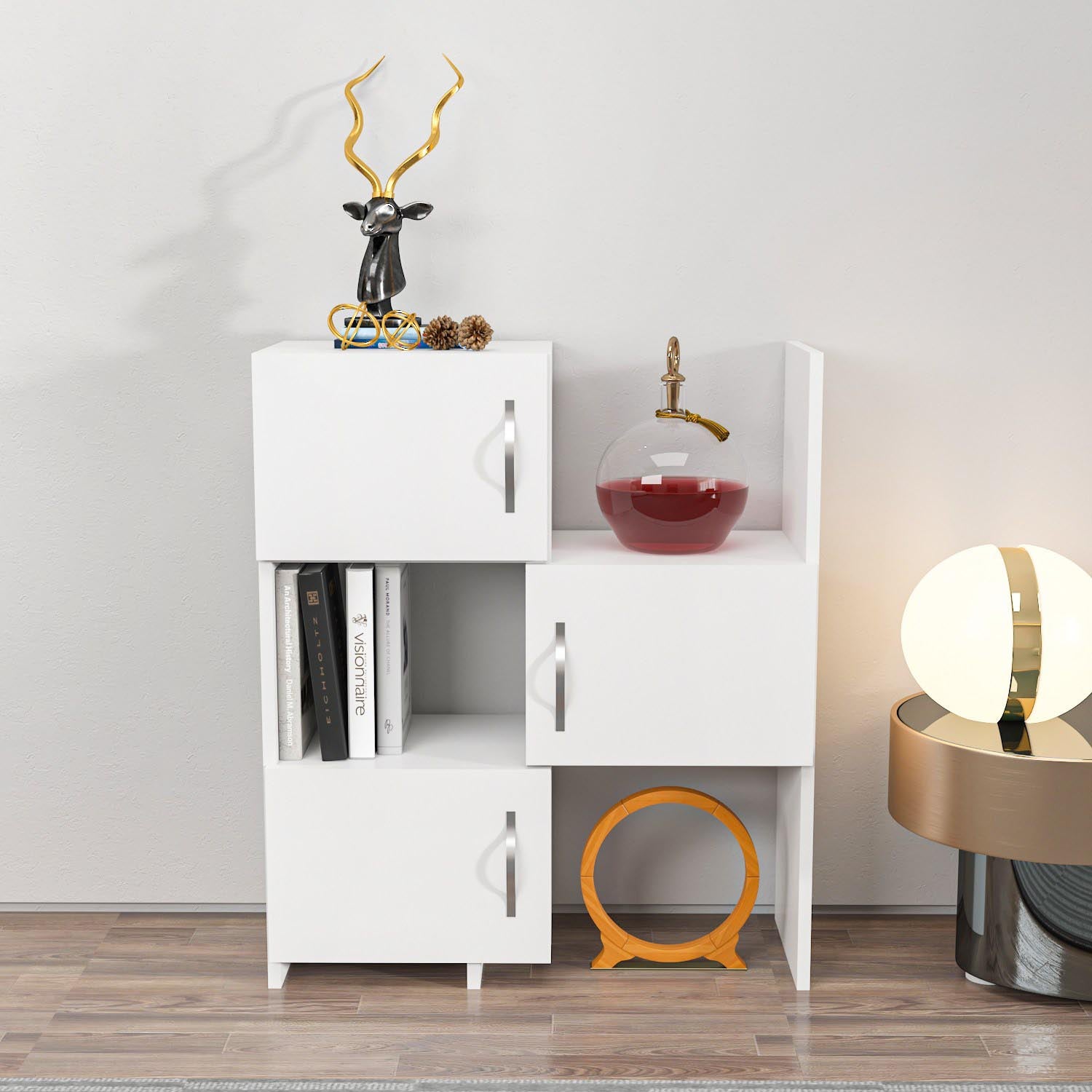 Anna - White in Weiss präsentiert im Onlineshop von KAQTU Design AG. Cabinet ist von Hanah Home