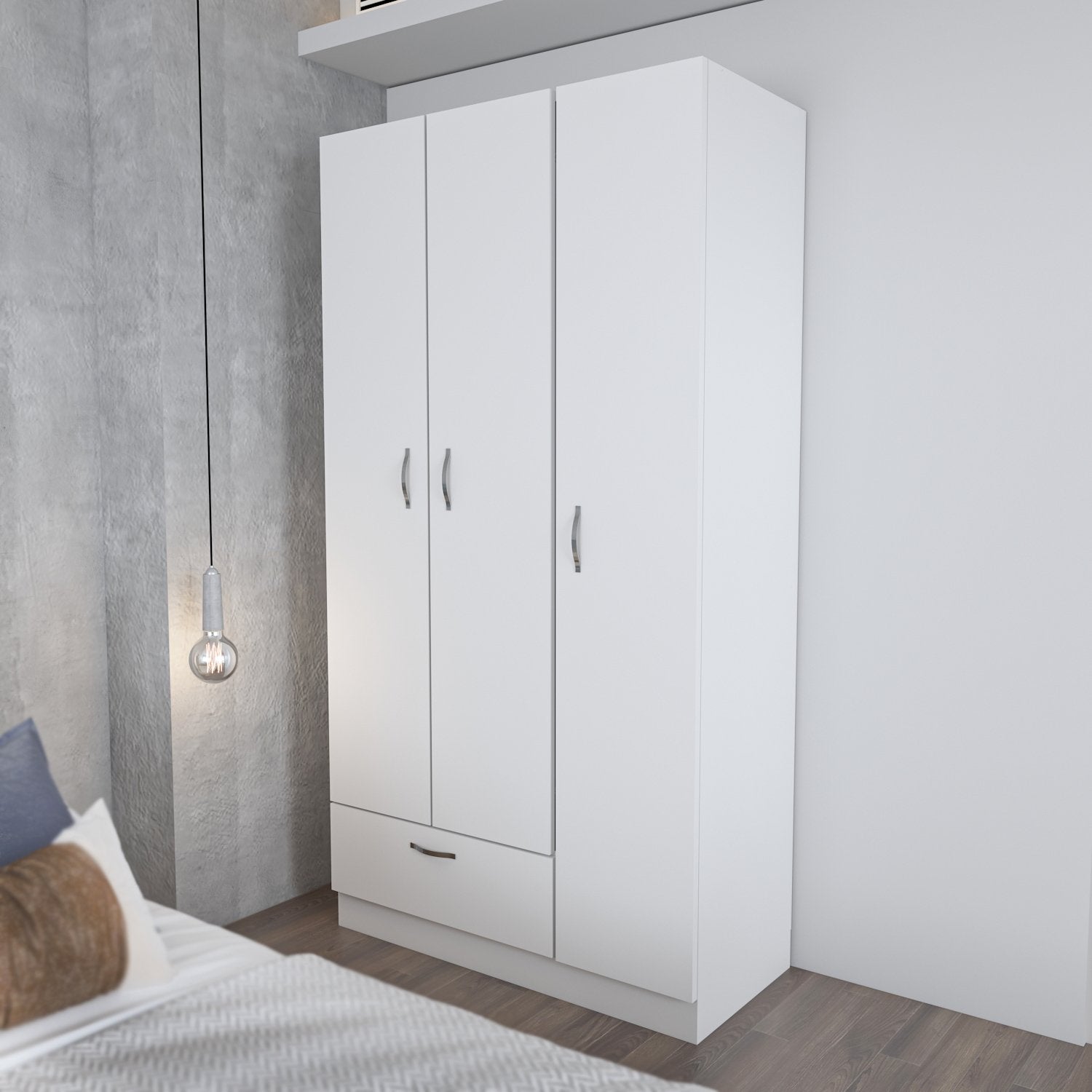Gabi in Weiss präsentiert im Onlineshop von KAQTU Design AG. Garderobe ist von Hanah Home