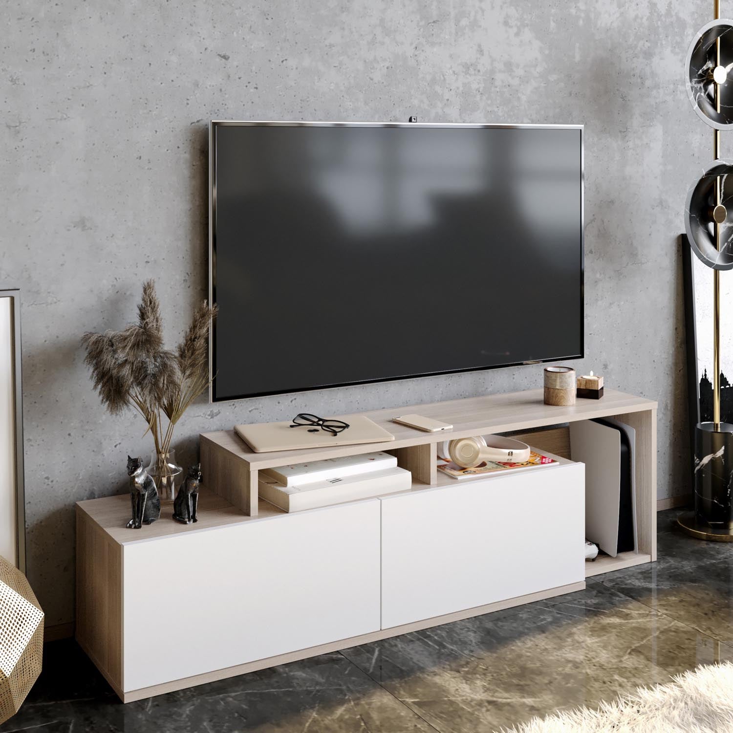 Nexera - Cordoba, White in Cordoba
 Weiss präsentiert im Onlineshop von KAQTU Design AG. Sideboard ist von Hanah Home