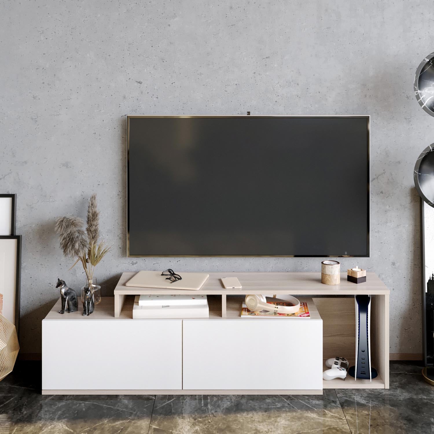 Nexera - Cordoba, White in Cordoba
 Weiss präsentiert im Onlineshop von KAQTU Design AG. Sideboard ist von Hanah Home