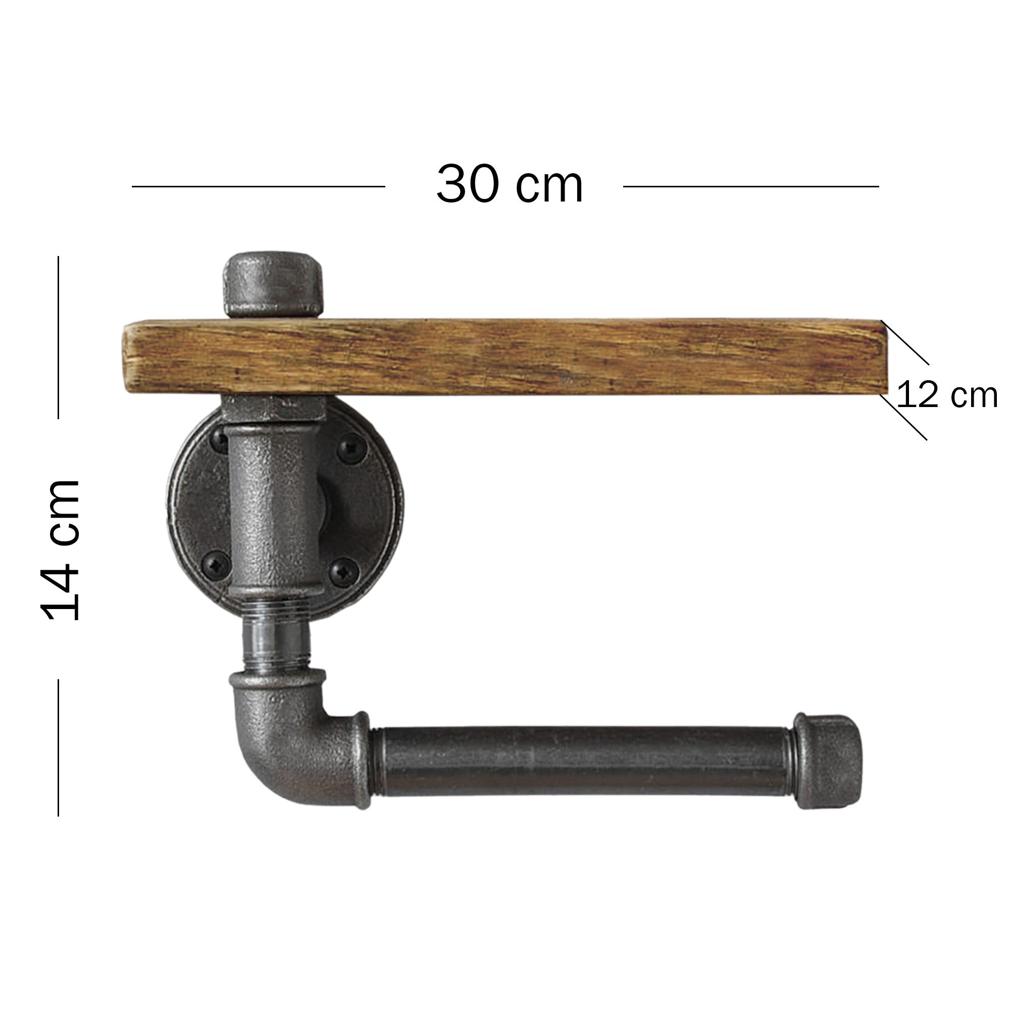 Boruraf021 in Schwarznuss präsentiert im Onlineshop von KAQTU Design AG. Toilettenartikel ist von Hanah Home