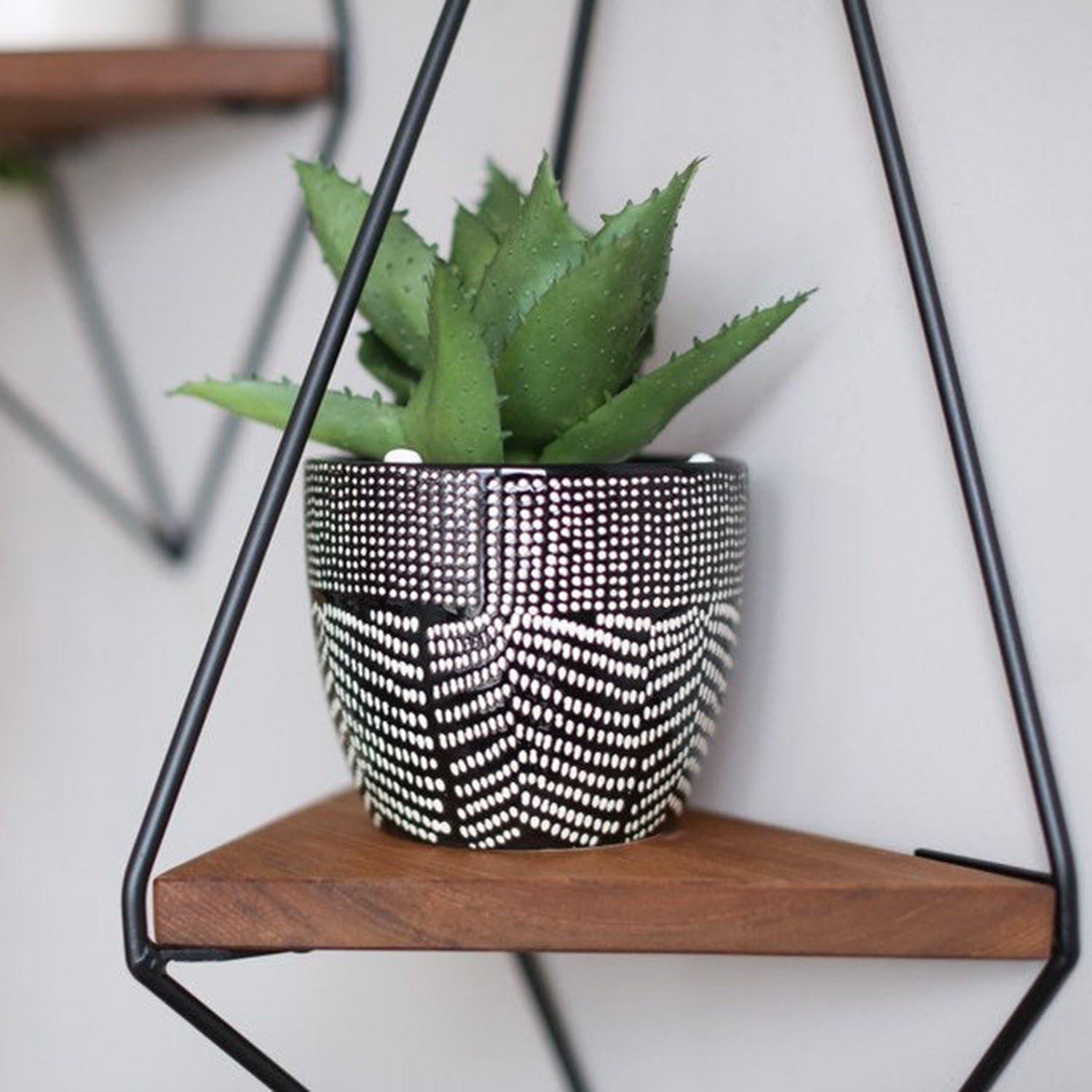 Wr039 in Walnuss Schwarz präsentiert im Onlineshop von KAQTU Design AG. Wandregal ist von Hanah Home