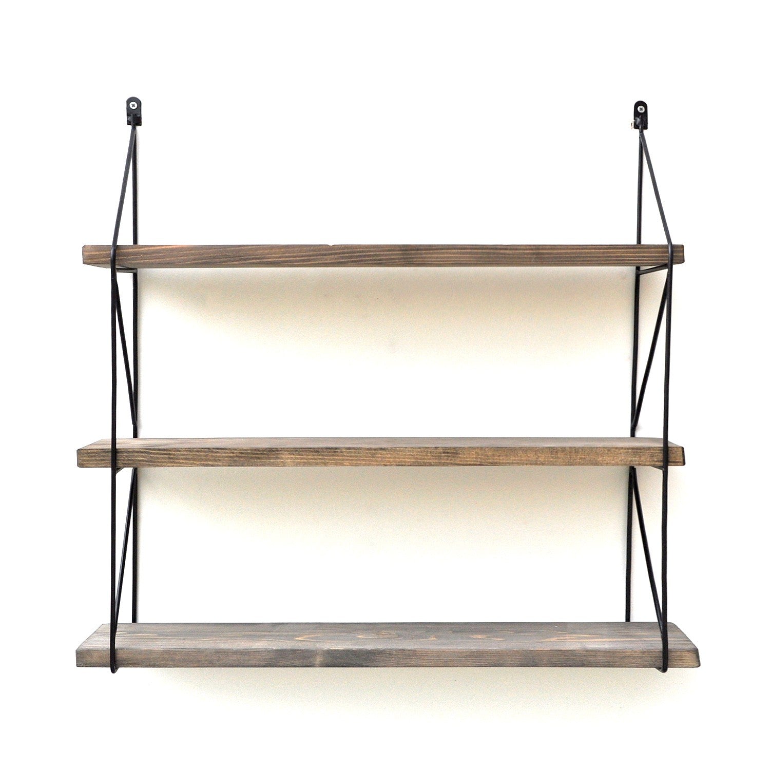 Wr040 in Walnuss Schwarz präsentiert im Onlineshop von KAQTU Design AG. Wandregal ist von Hanah Home