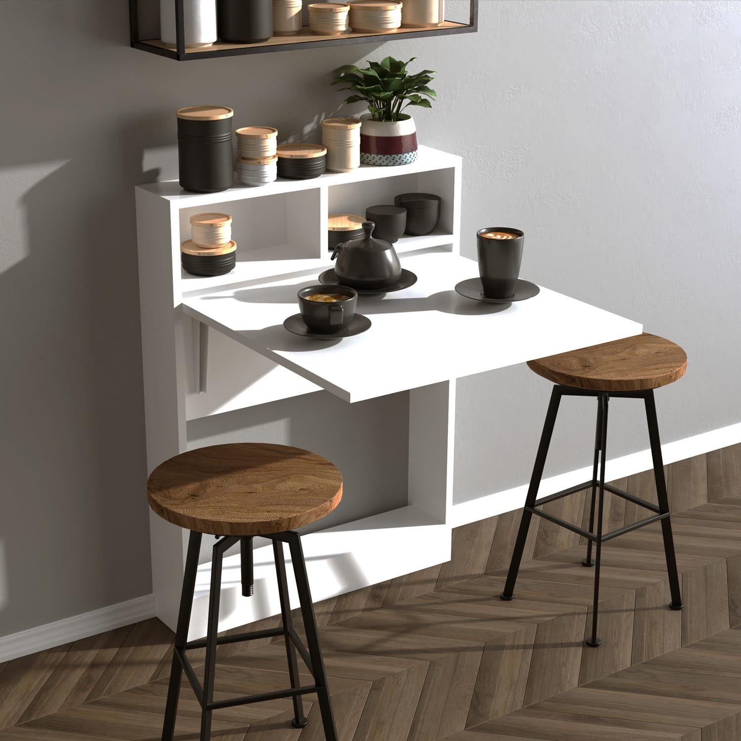 Bracked - White in Weiss präsentiert im Onlineshop von KAQTU Design AG. Esstisch ist von Hanah Home