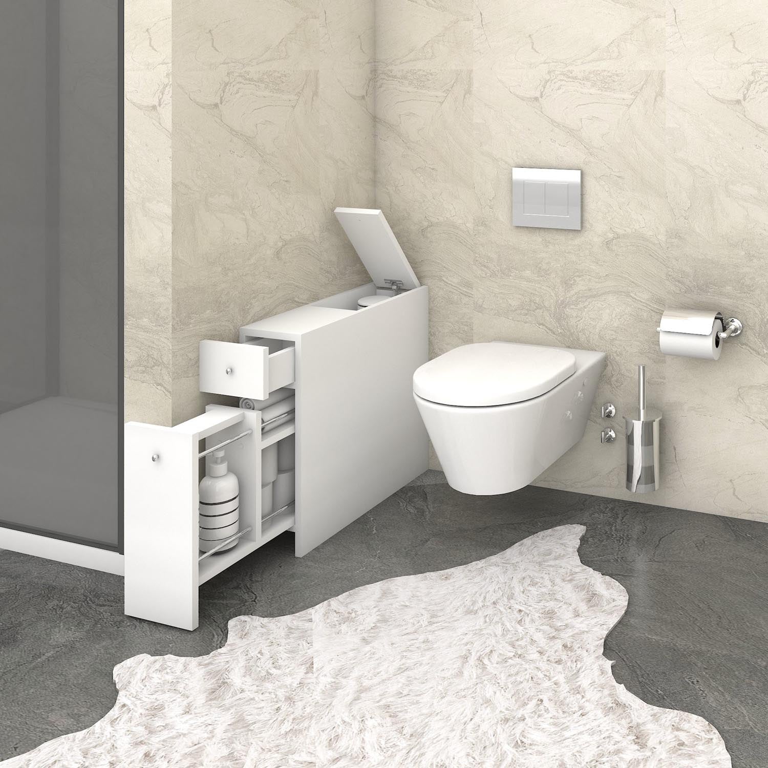 Smart - White in Weiss präsentiert im Onlineshop von KAQTU Design AG. Kommode ist von Hanah Home