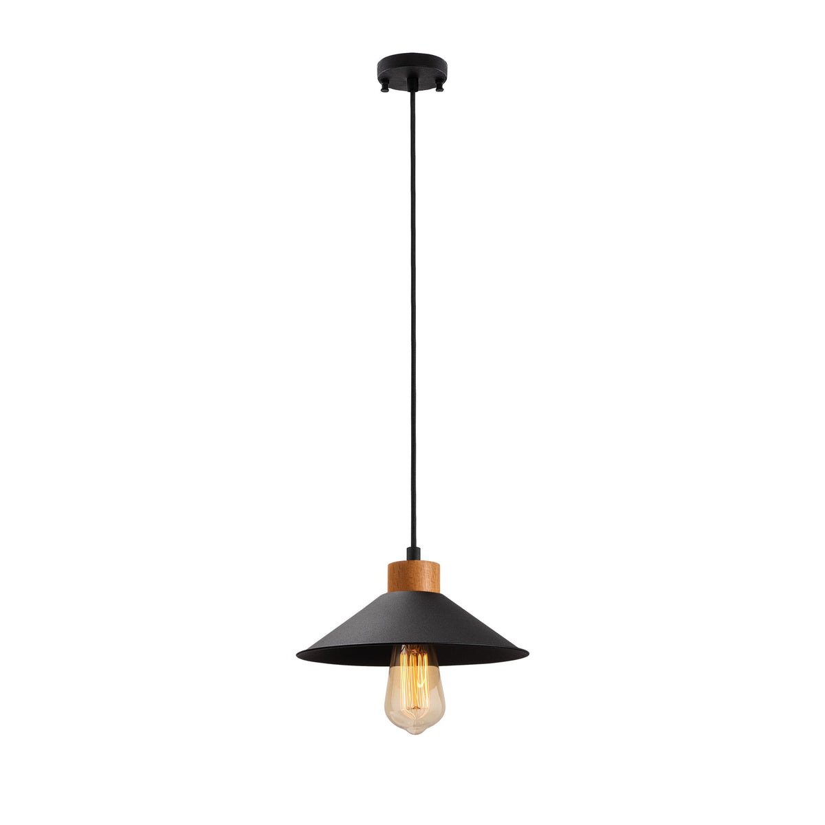 GMN Pendellampe - Schwarz in Schwarz präsentiert im Onlineshop von KAQTU Design AG. Pendelleuchte ist von Opviq
