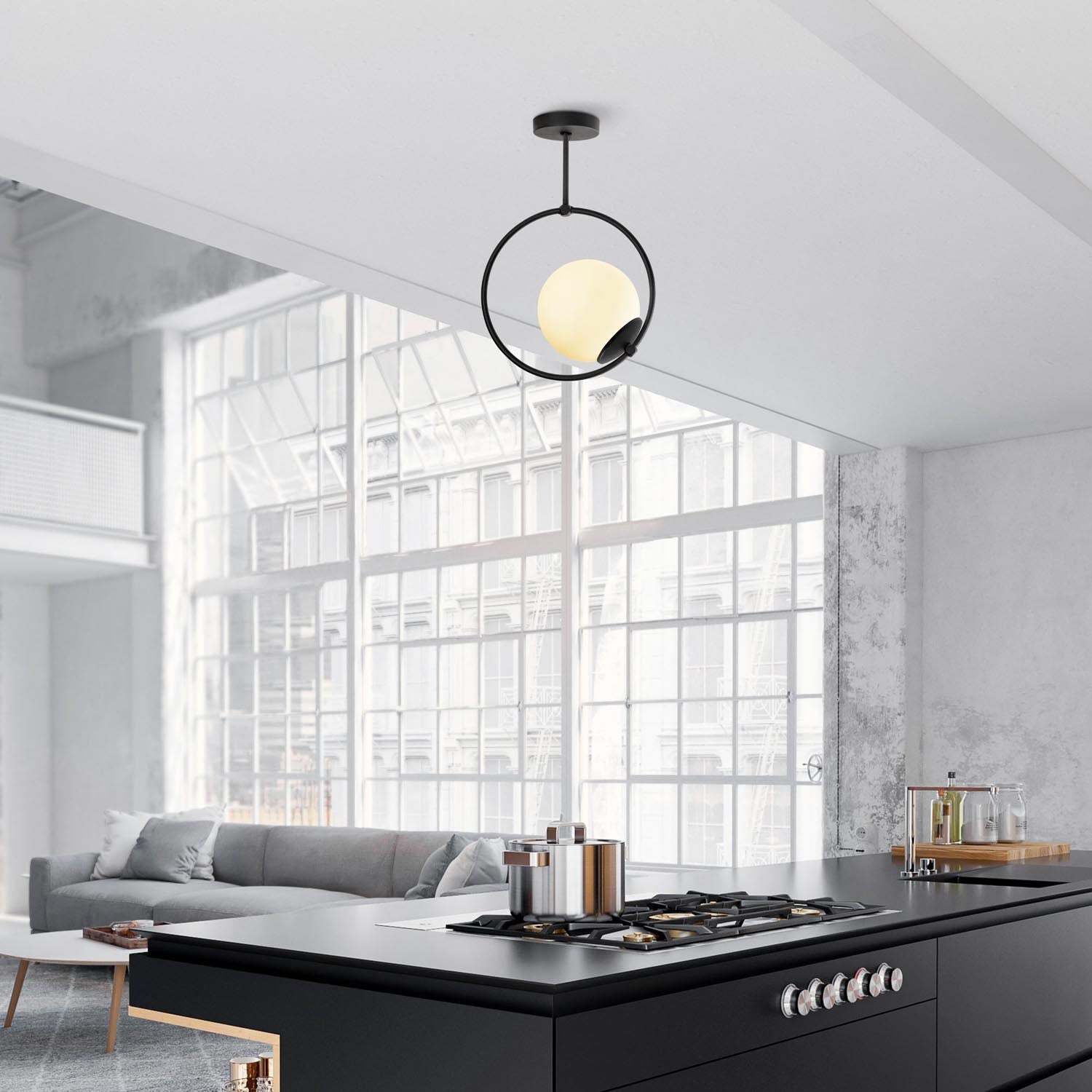 GMN-000013 in Schwarz präsentiert im Onlineshop von KAQTU Design AG. Pendelleuchte ist von Opviq