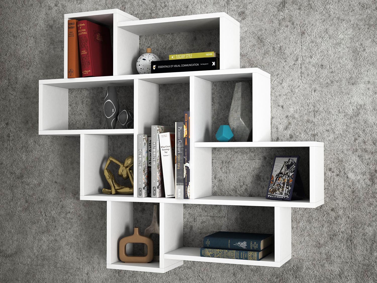 Parola - White in Weiss präsentiert im Onlineshop von KAQTU Design AG. Wandregal ist von Hanah Home
