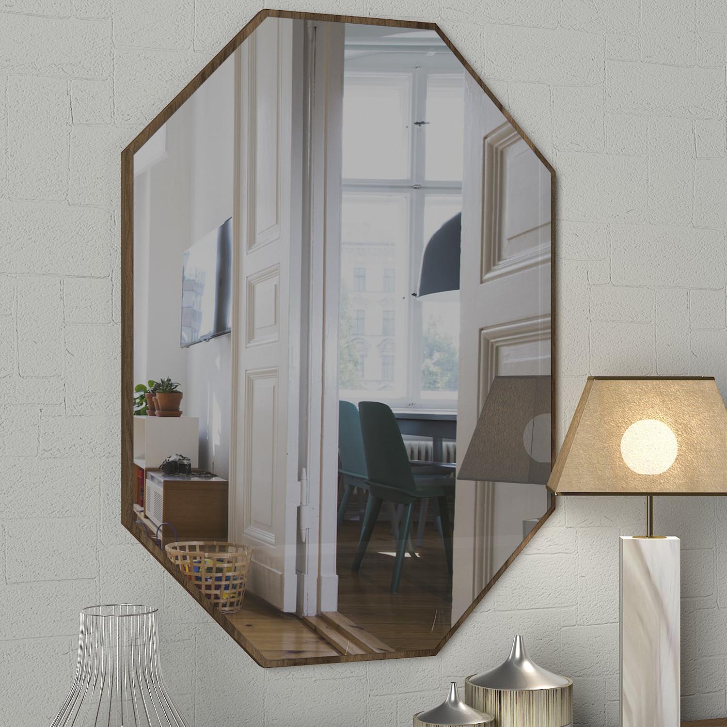 Lost - Walnut in Walnuss präsentiert im Onlineshop von KAQTU Design AG. Spiegel ist von Hanah Home
