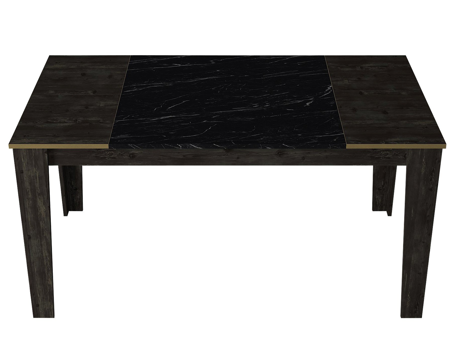 Veyron in Schwarz Gold präsentiert im Onlineshop von KAQTU Design AG. Esstisch ist von Hanah Home