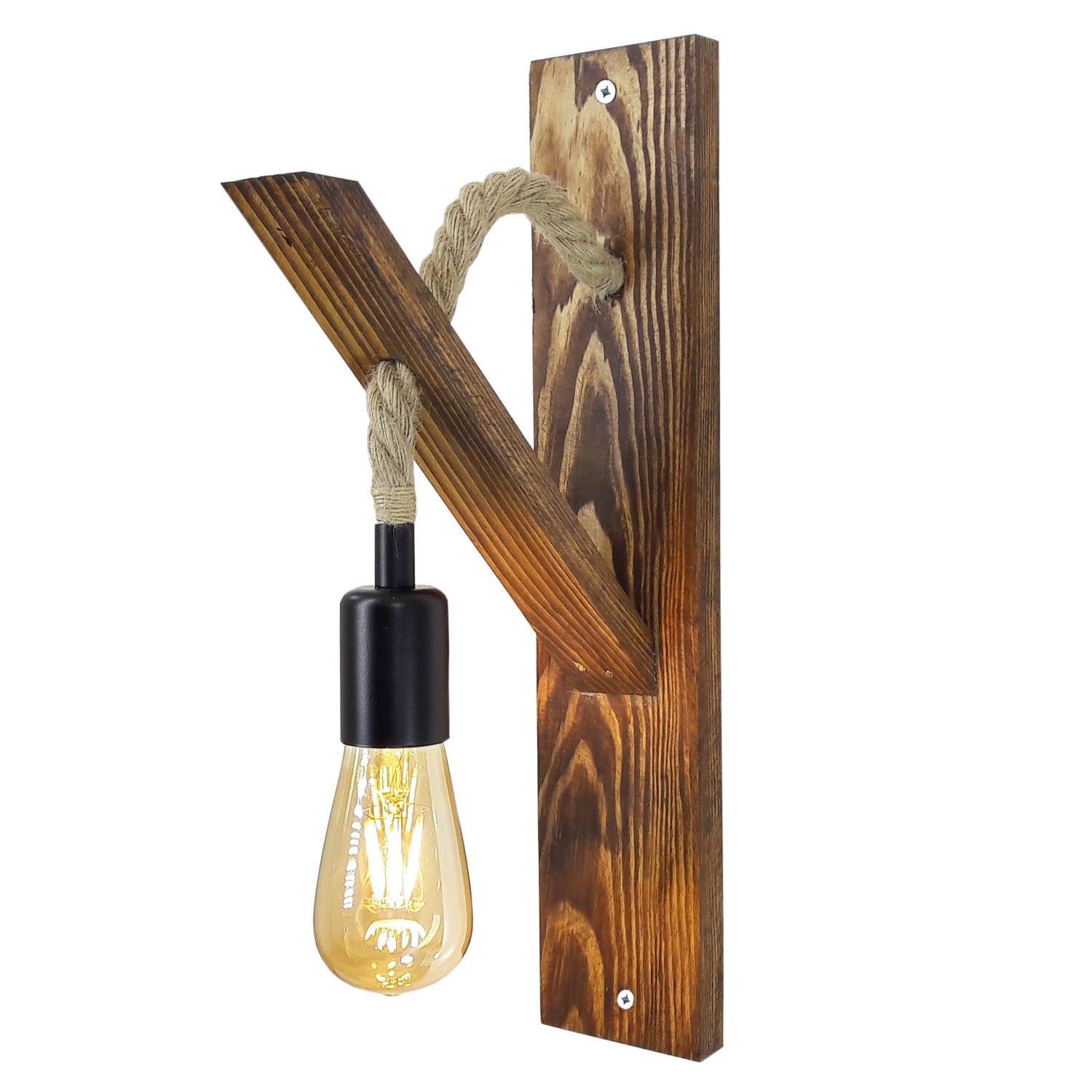 Ahşap Aplik 18 in Walnuss präsentiert im Onlineshop von KAQTU Design AG. Wandleuchte ist von Opviq