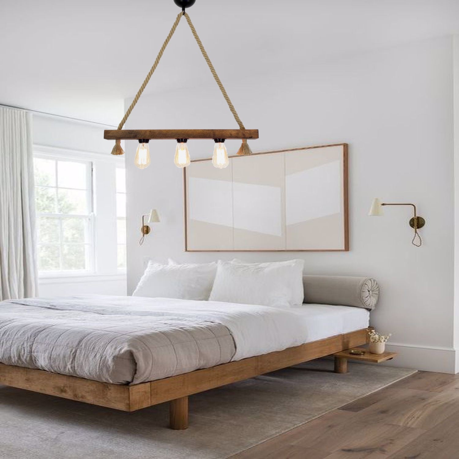 Kütük Halat 2 in Walnuss präsentiert im Onlineshop von KAQTU Design AG. Pendelleuchte ist von Opviq