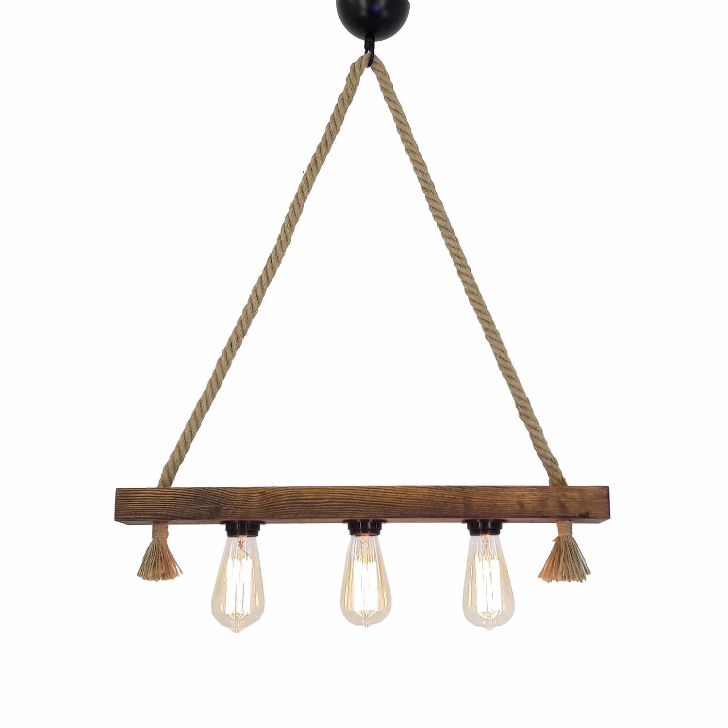 Kütük Halat 2 in Walnuss präsentiert im Onlineshop von KAQTU Design AG. Pendelleuchte ist von Opviq